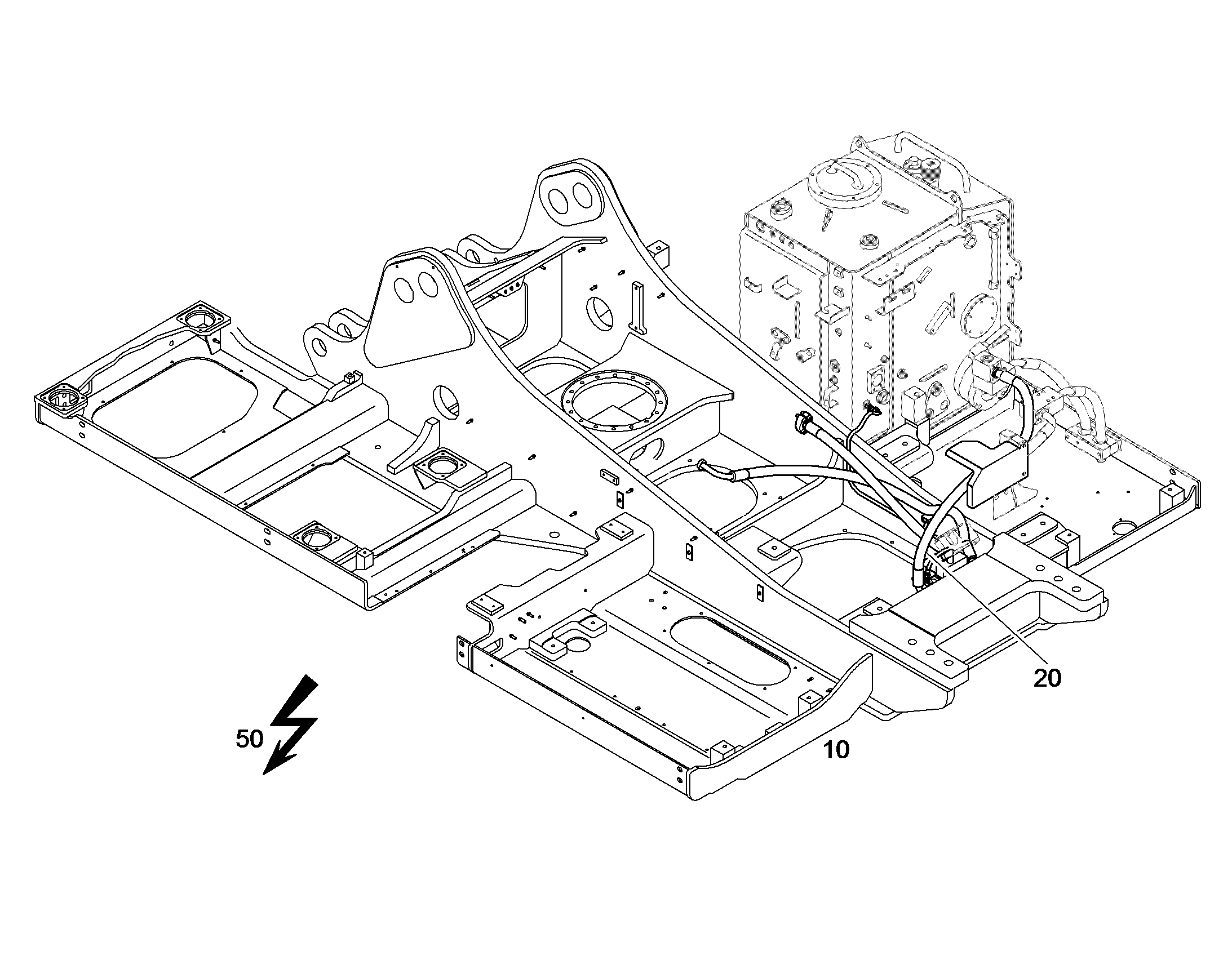 ПЕРЕОБОРУД. ПОВОР. ПЛАТФОРМЫ 10393849 LIEBHERR