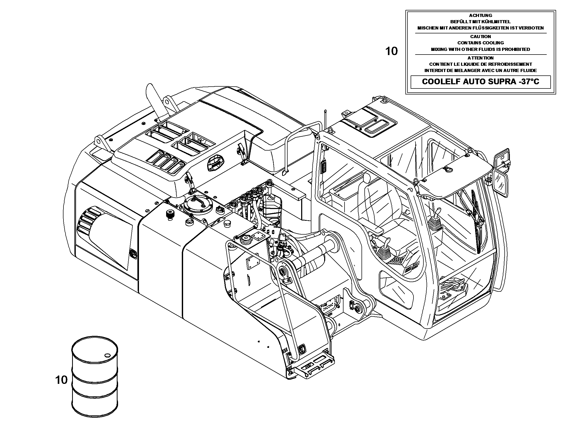 ЗАПРАВКА МАСЛОМ SAE 15 W 40 10396776 LIEBHERR