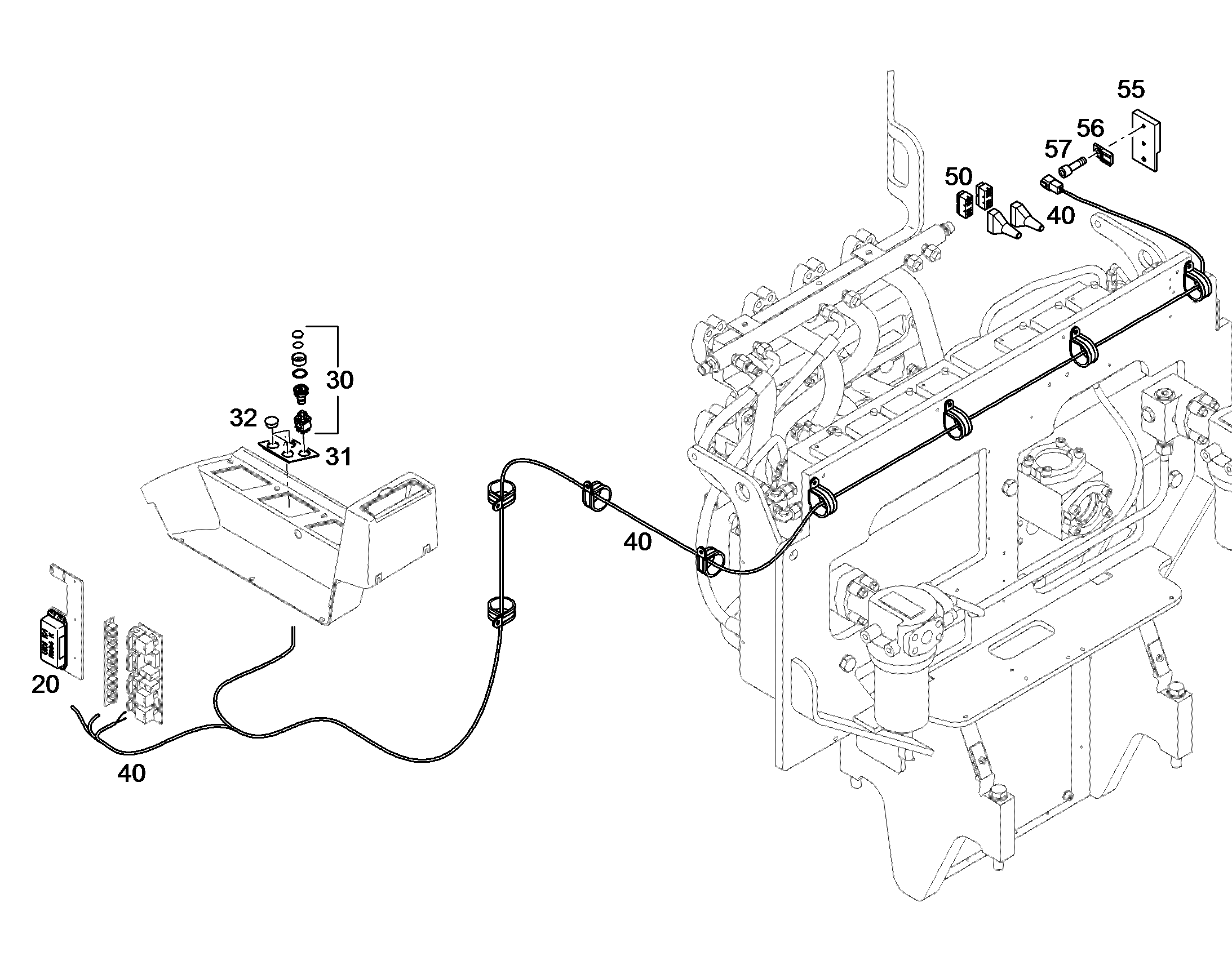 ПЕРЕКЛЮЧАТЕЛЬ В СБОРЕ S224 10395814 LIEBHERR