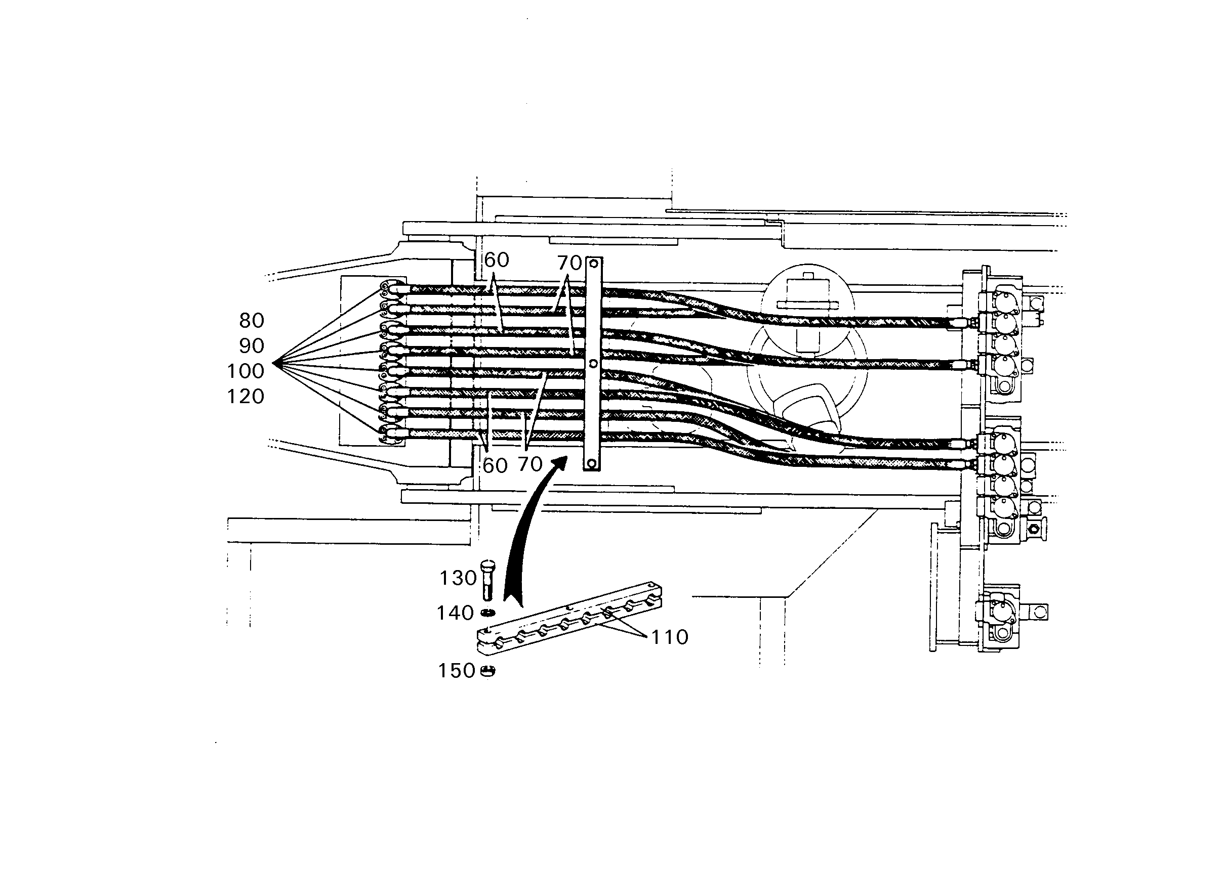 СКОБА ДЛЯ КРЕПЛЕНИЯ ШЛАНГА T 1/I 23 8X28-23 GM6050 7005087 LIEBHERR