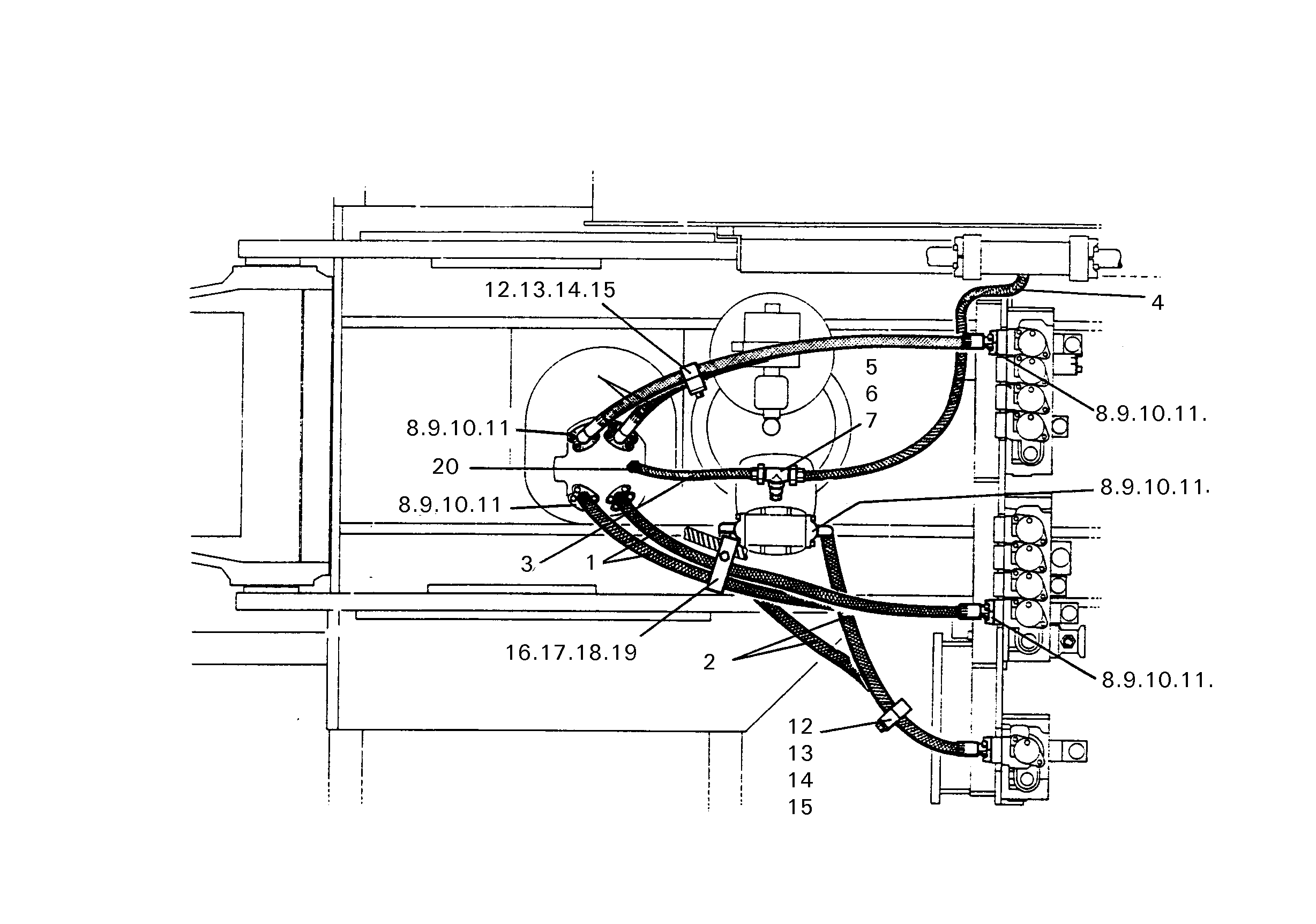 СКОБА ДЛЯ КРЕПЛЕНИЯ ШЛАНГА T2/II 32 2X32 GM6050 7005093 LIEBHERR