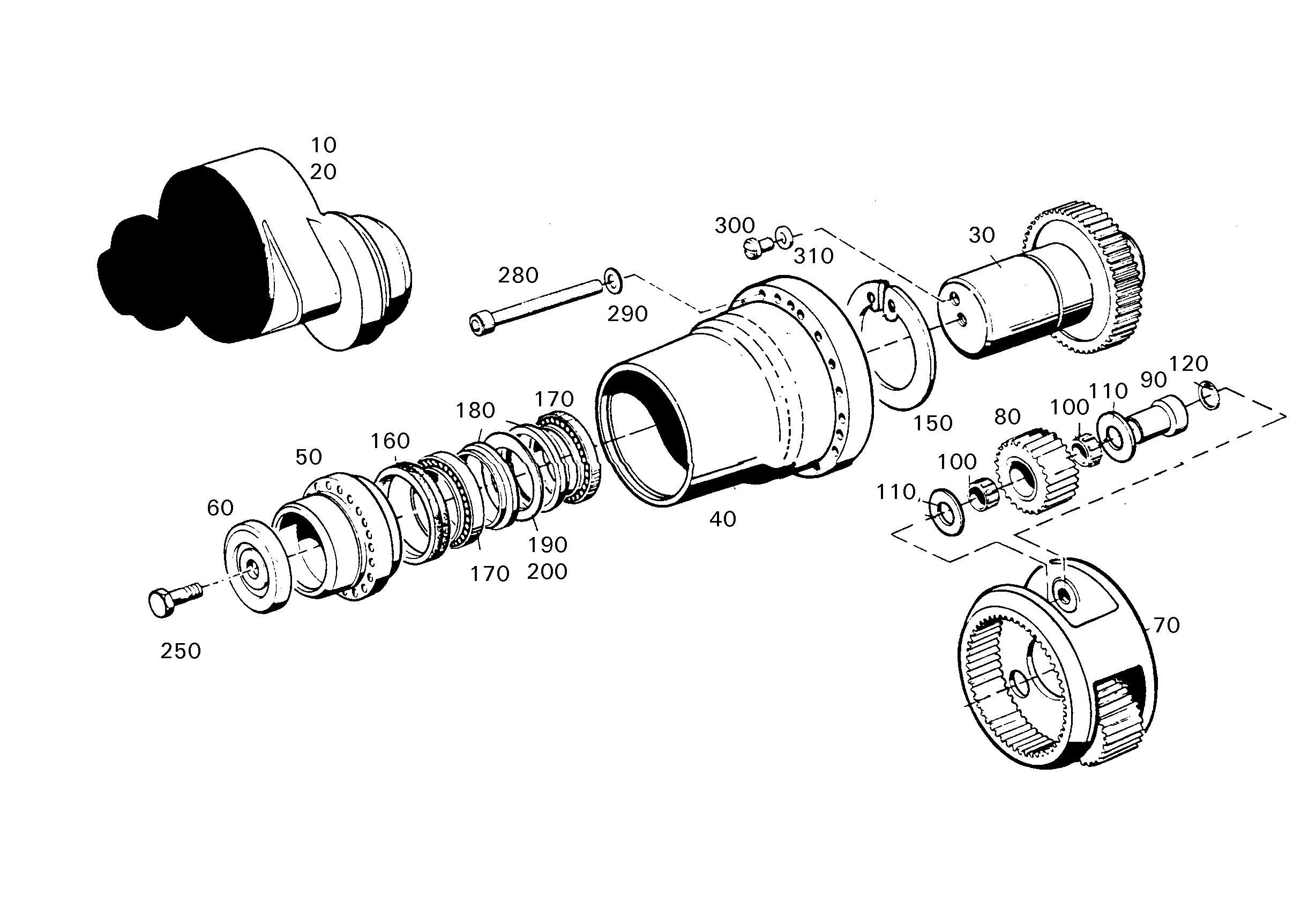СТОПОРНОЕ КОЛЬЦО DIN 472 250 4281045 LIEBHERR