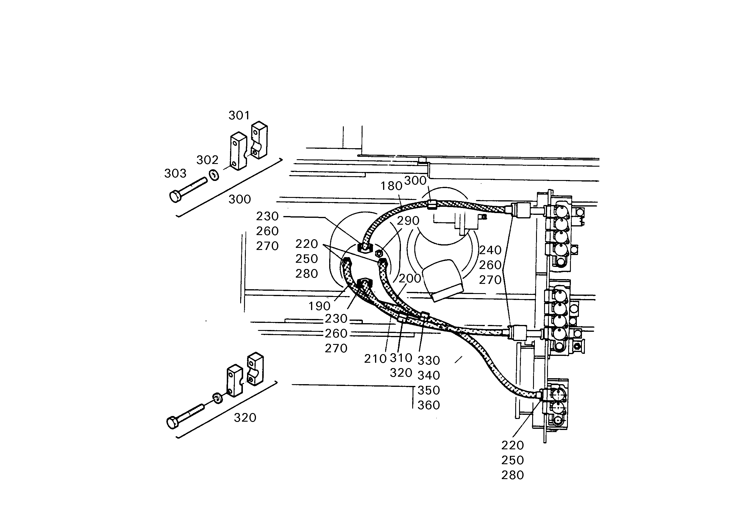 СКОБА ДЛЯ КРЕПЛЕНИЯ ШЛАНГА 9490885 LIEBHERR