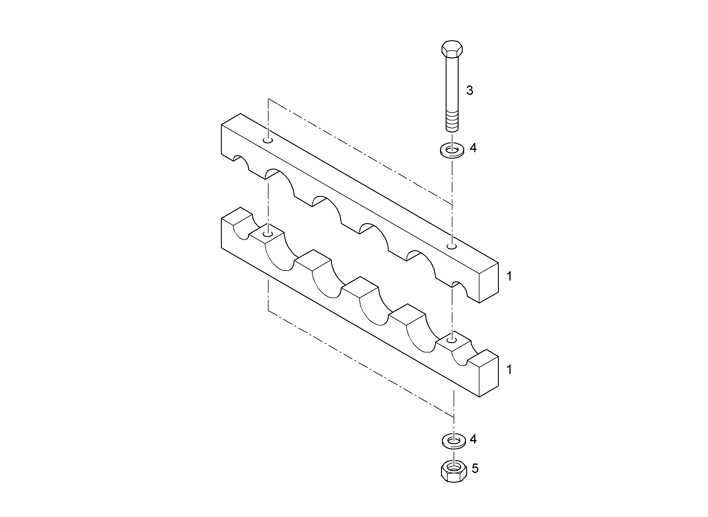 СКОБА d=55-25 9484169 LIEBHERR