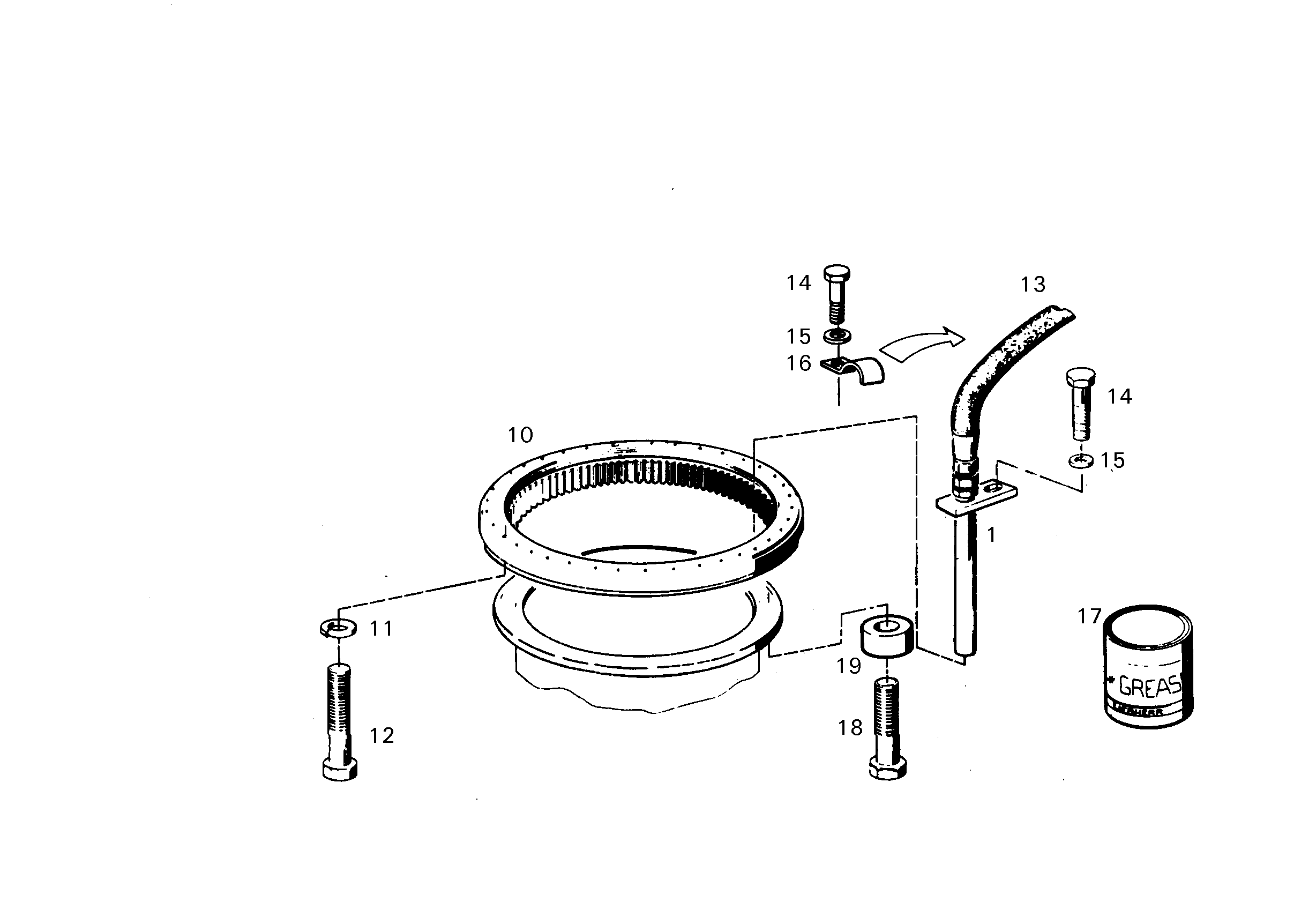 ОПОРНО-ПОВОРОТНЫЙ КРУГ 990512501 LIEBHERR