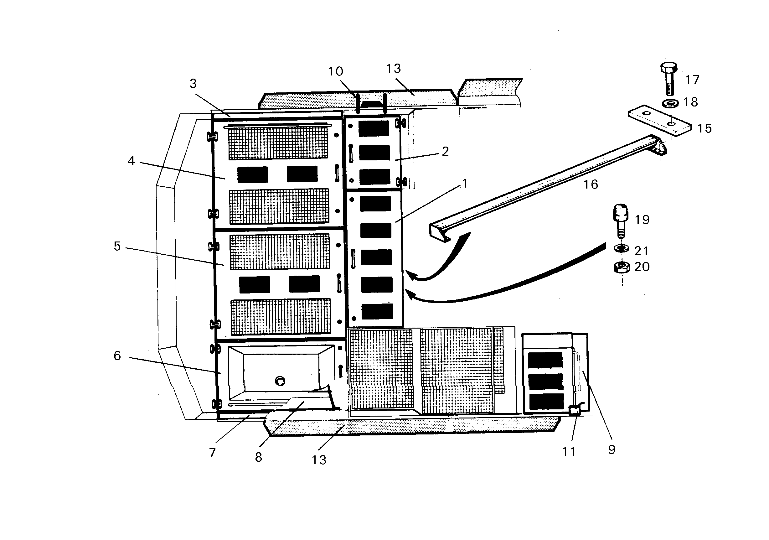 ЗЕРКАЛО ВНЕШНЕЕ В СБОРЕ 9561885 LIEBHERR