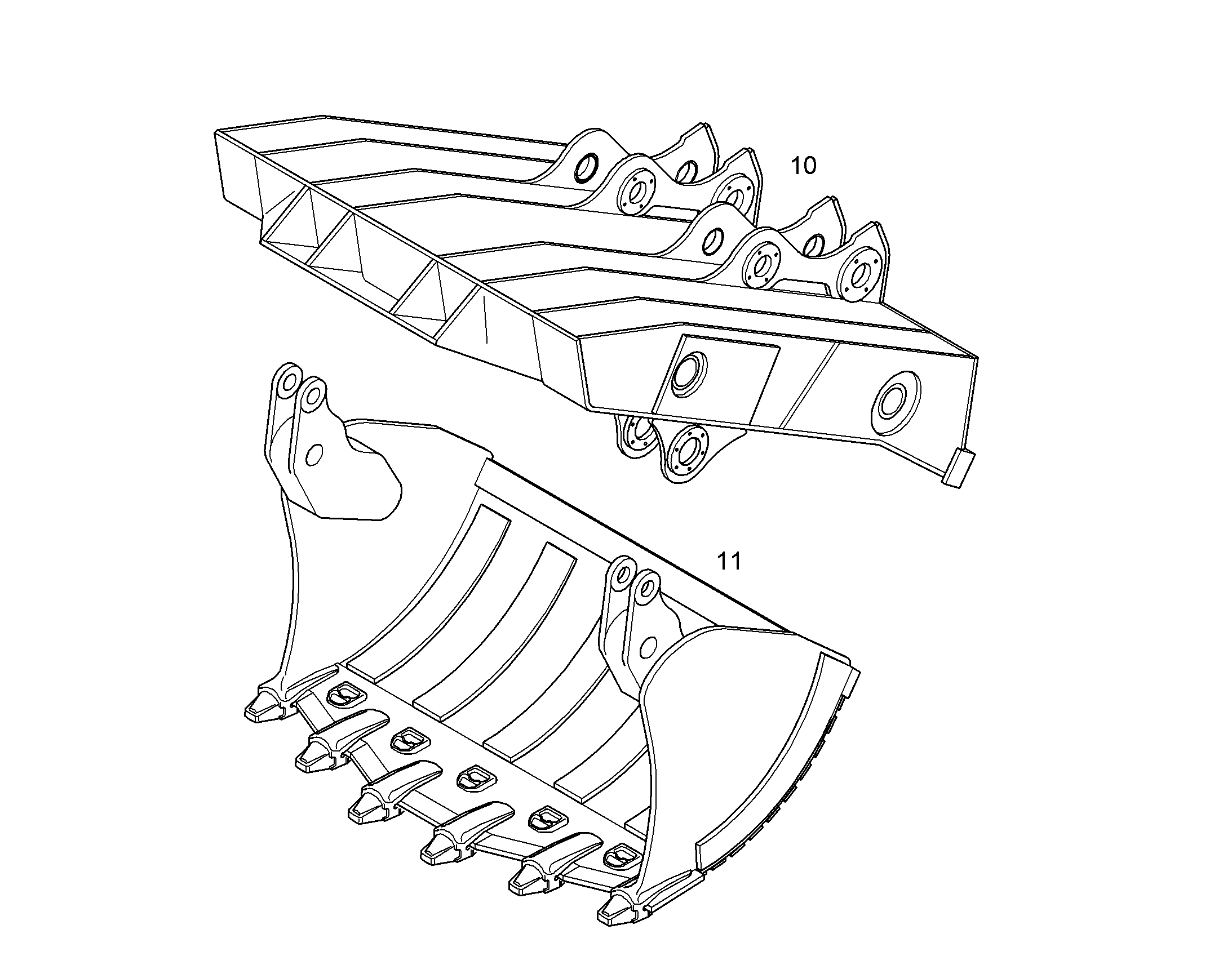 КРЫШКА КОВША 270MM 5,1M3 10860080 LIEBHERR