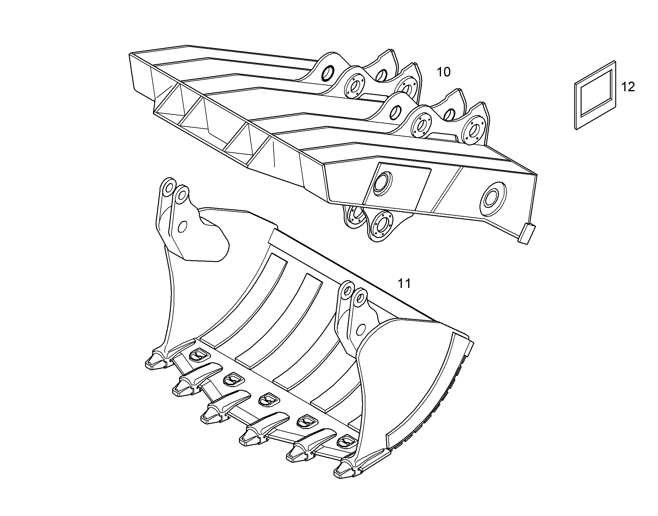 РУКОЯТЬ КОВША 11732495 LIEBHERR