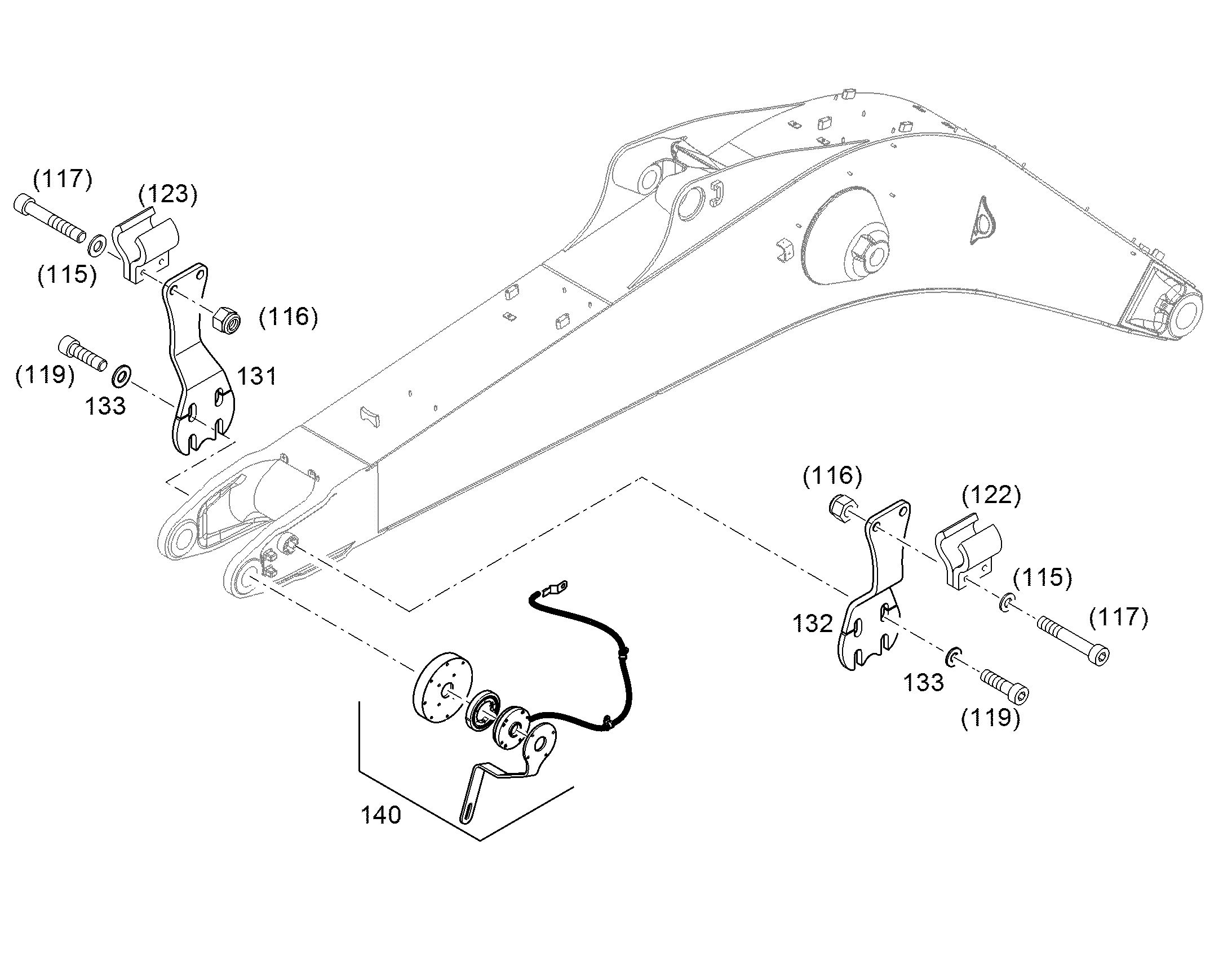 MODIFICATION ANGLE SENSOR 11408589 LIEBHERR