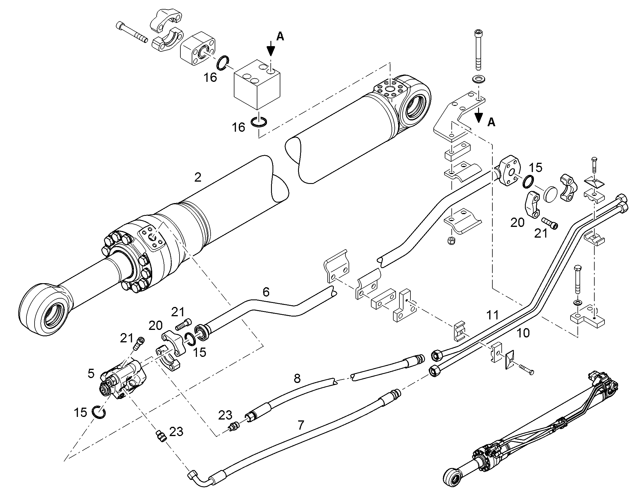 ТРУБА НАПОРНАЯ В СБОРЕ 10861645 LIEBHERR