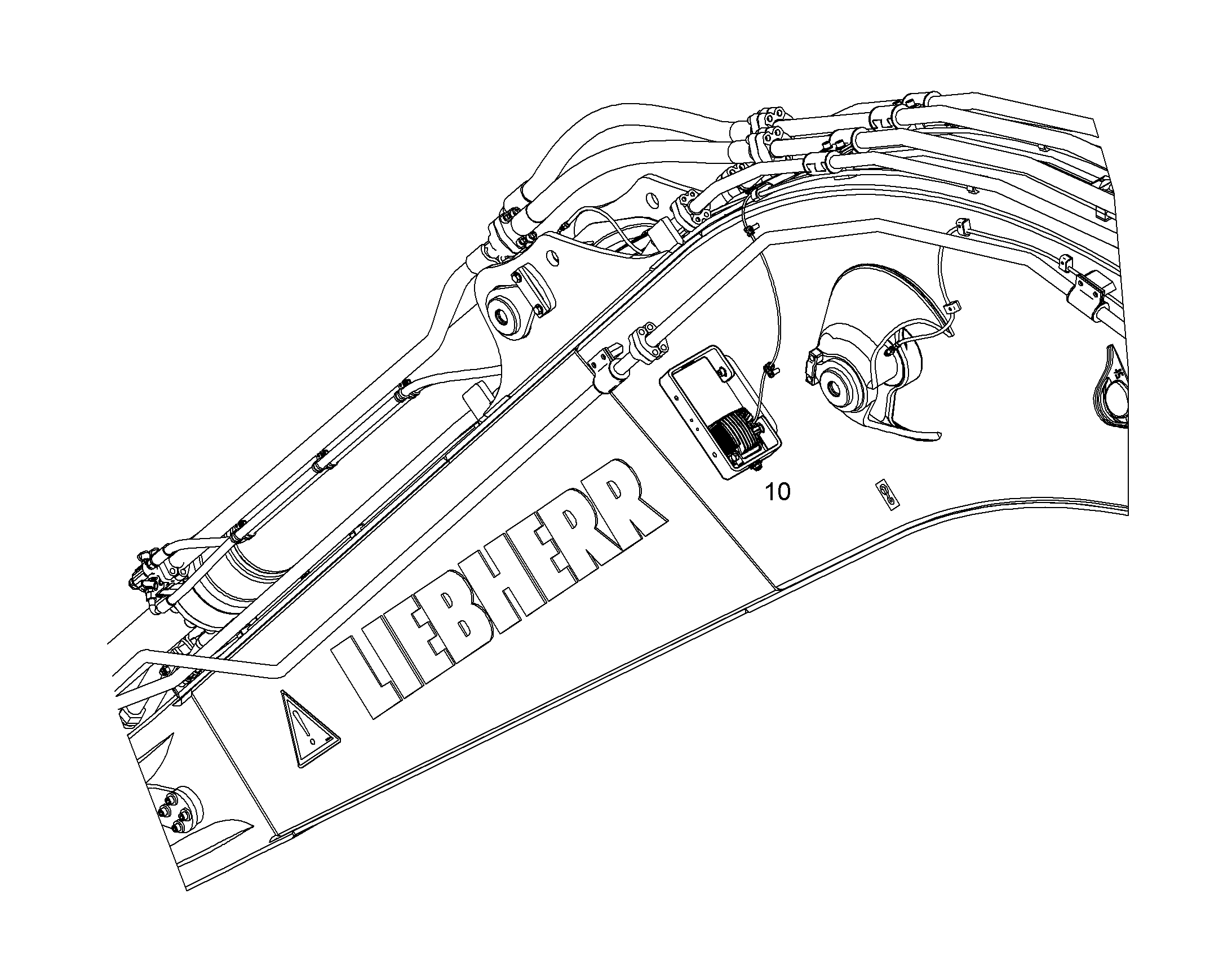 ДОПОЛН.СВЕТОДИОДН.ФАРА НА FOPS 10854250 LIEBHERR