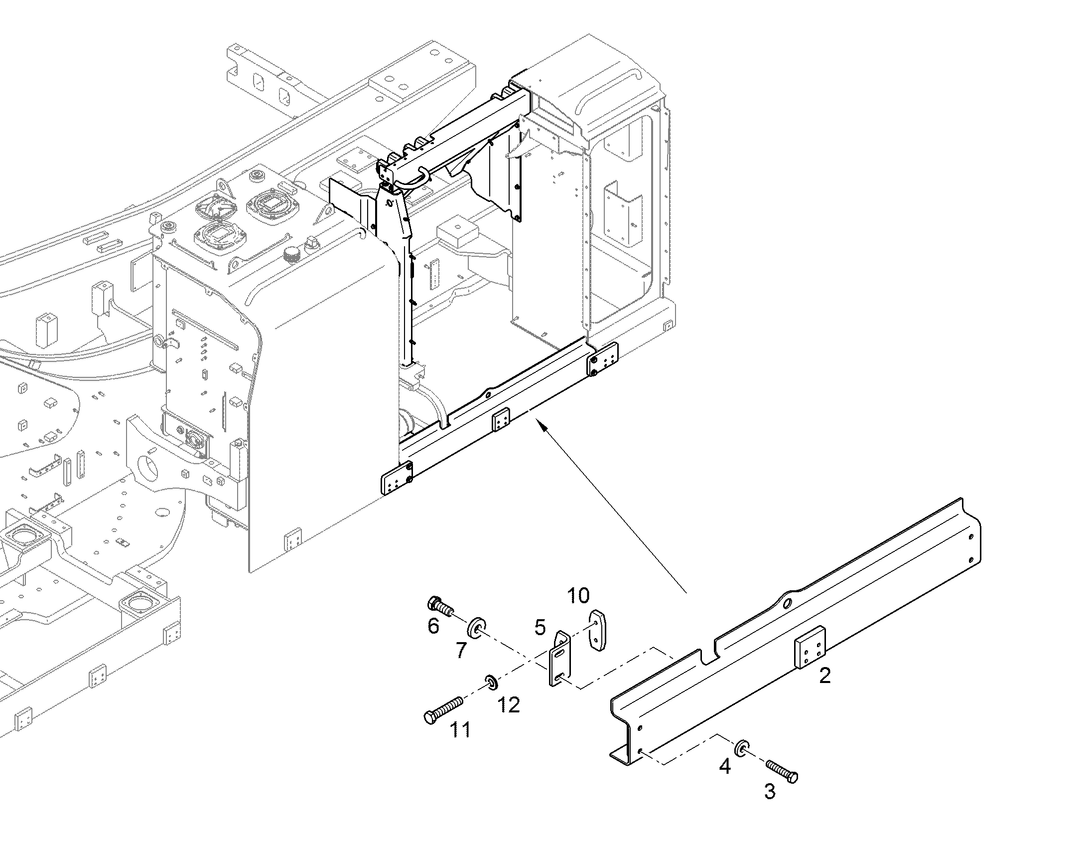 БАЛКА ИЗОГНУТАЯ 10401421 LIEBHERR