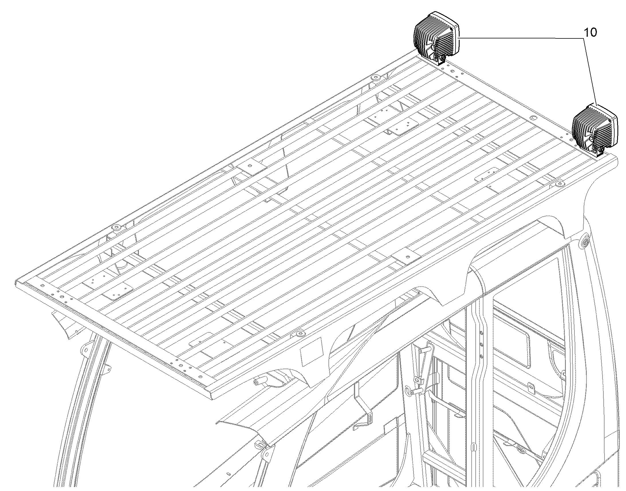 ДОПОЛН.СВЕТОДИОДН.ФАРА НА FOPS 94056263 LIEBHERR