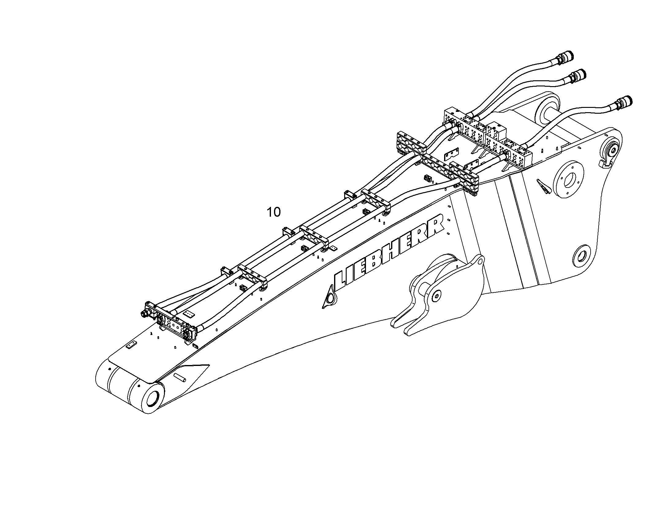 ПРОВОДКА МОНТАЖ AHS 10850774 LIEBHERR