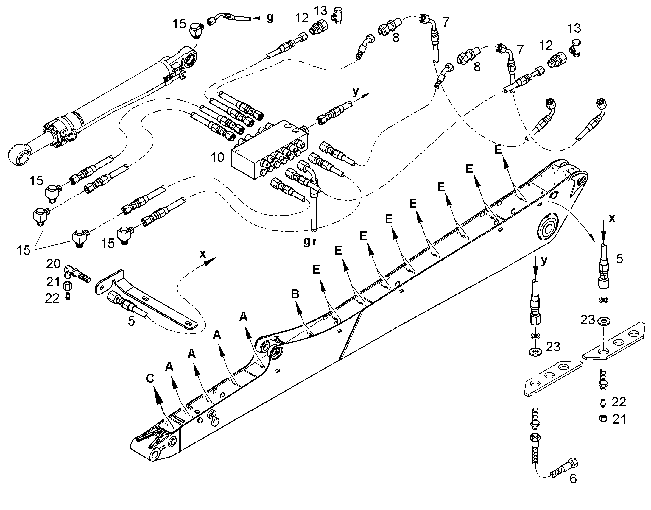 ШЛАНГ 6,5X7755 11213416 LIEBHERR