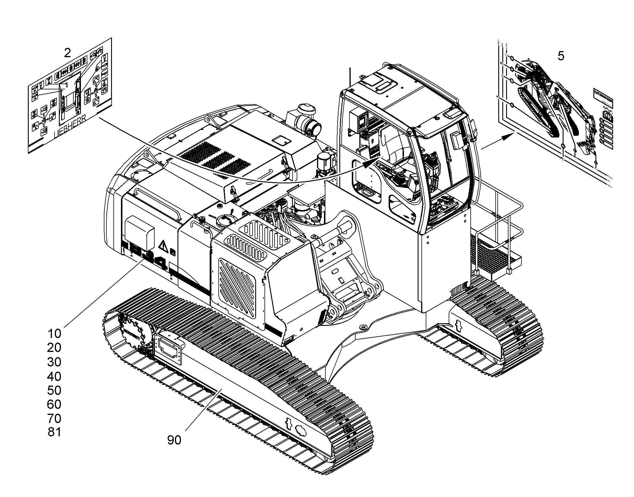 ТАБЛИЧКИ СЕРВИСНЫЙ ЦЕНТР 10831229 LIEBHERR