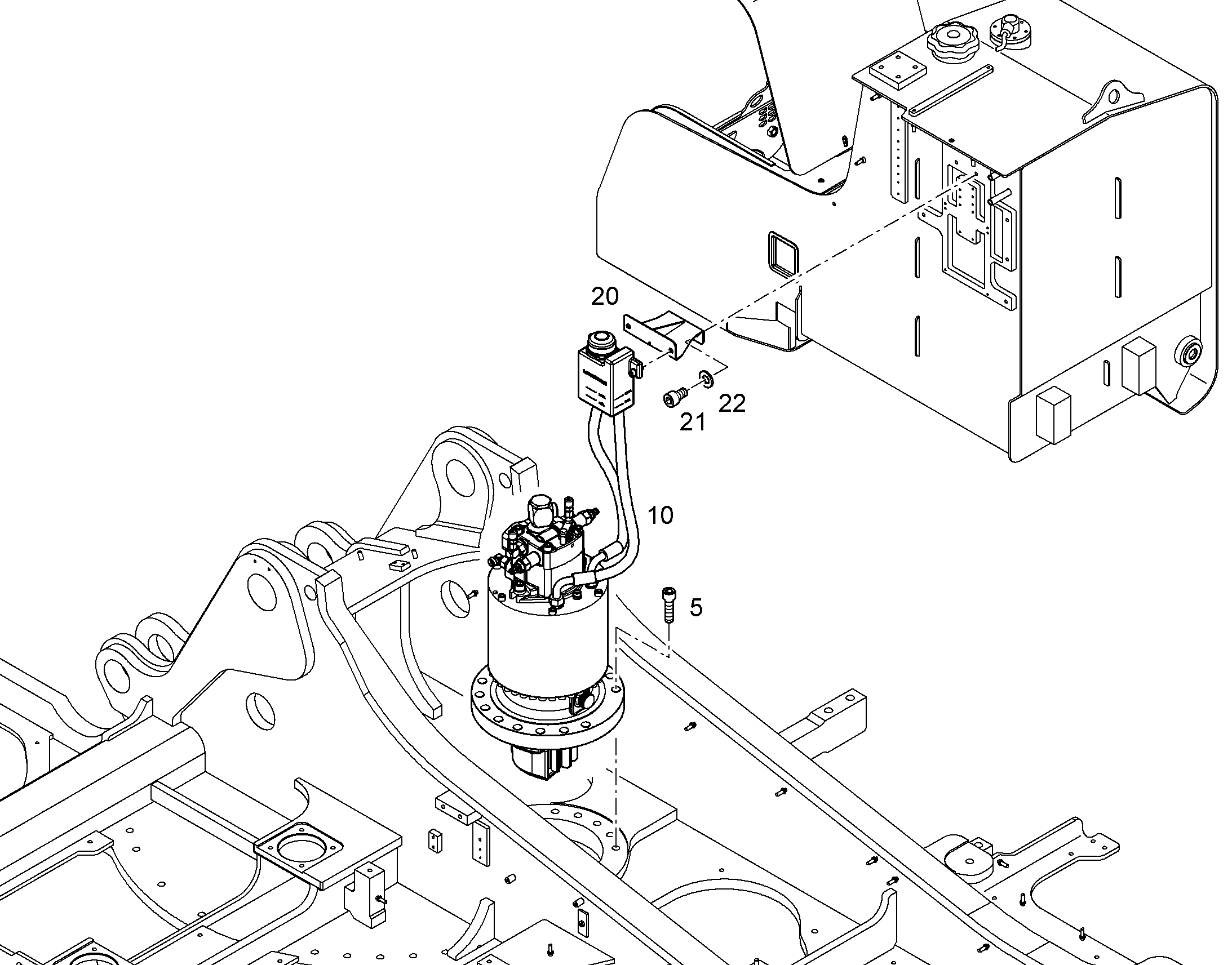 МЕХАНИЗМ ПОВОРОТА 10823799 LIEBHERR