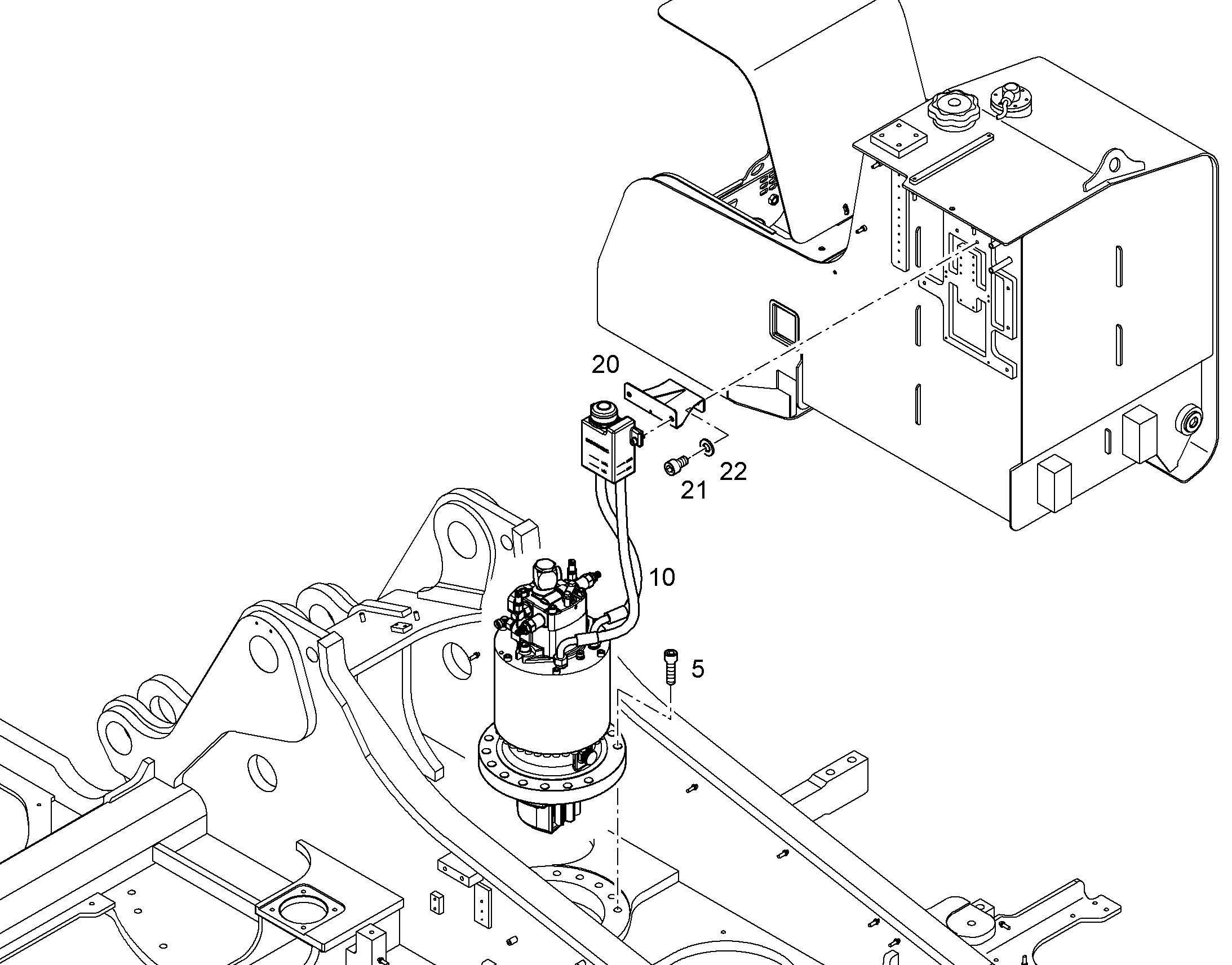 МЕХАНИЗМ ПОВОРОТА 10824925 LIEBHERR