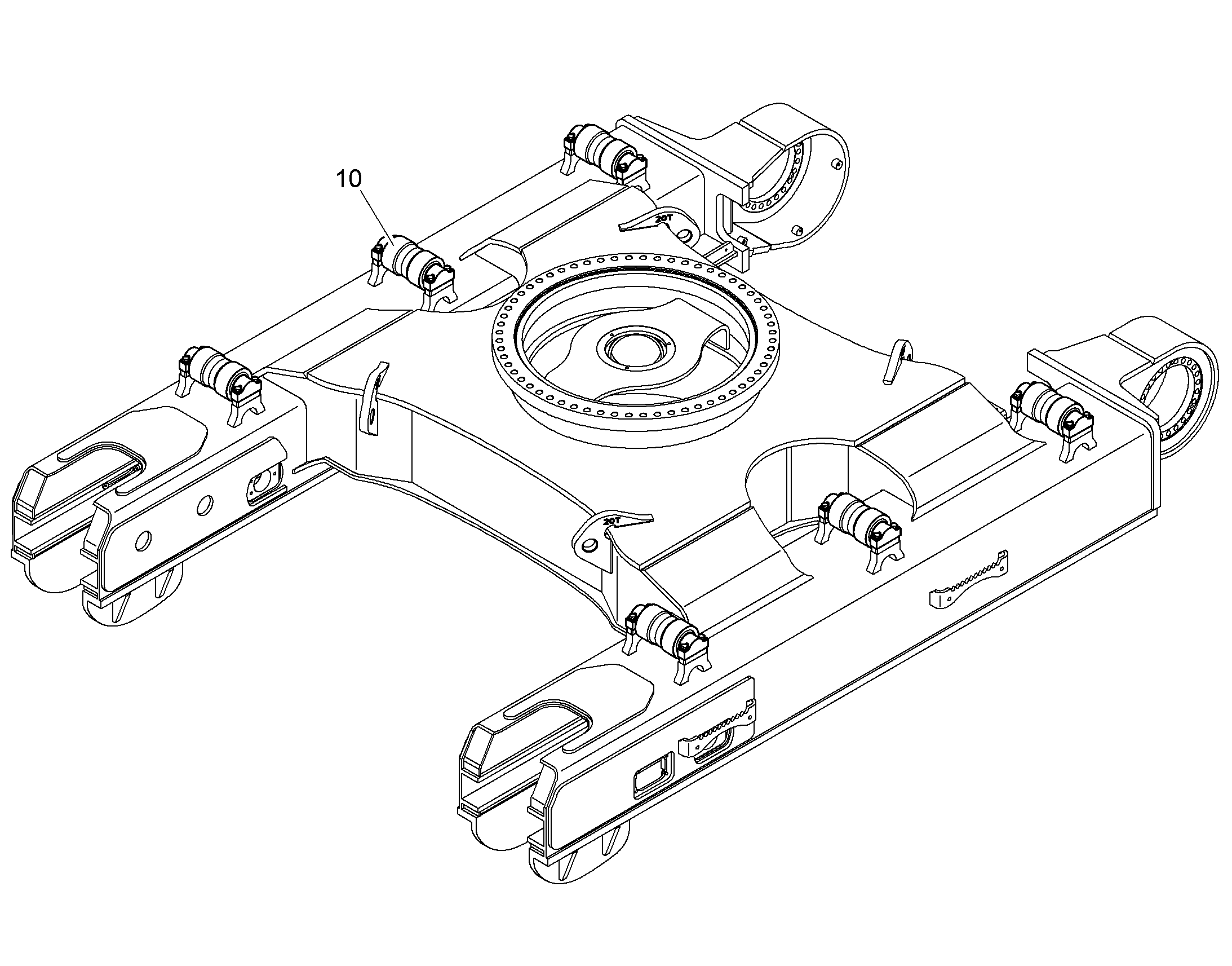 CARRIER ROLLER ELEVATION 10860185 LIEBHERR