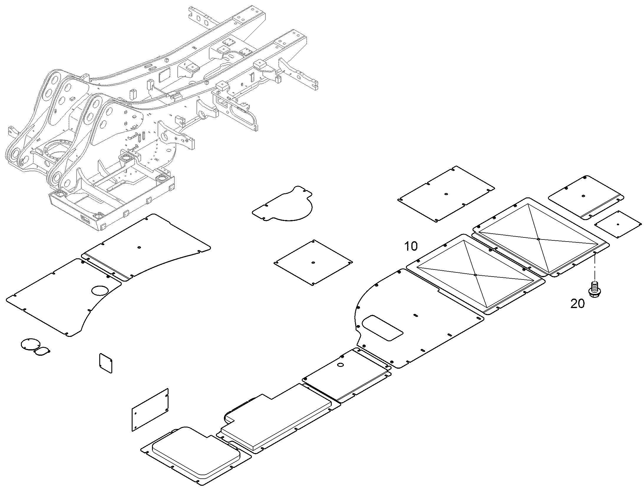 ДЕТАЛИ КРЕПЛЕНИЯ 10851141 LIEBHERR