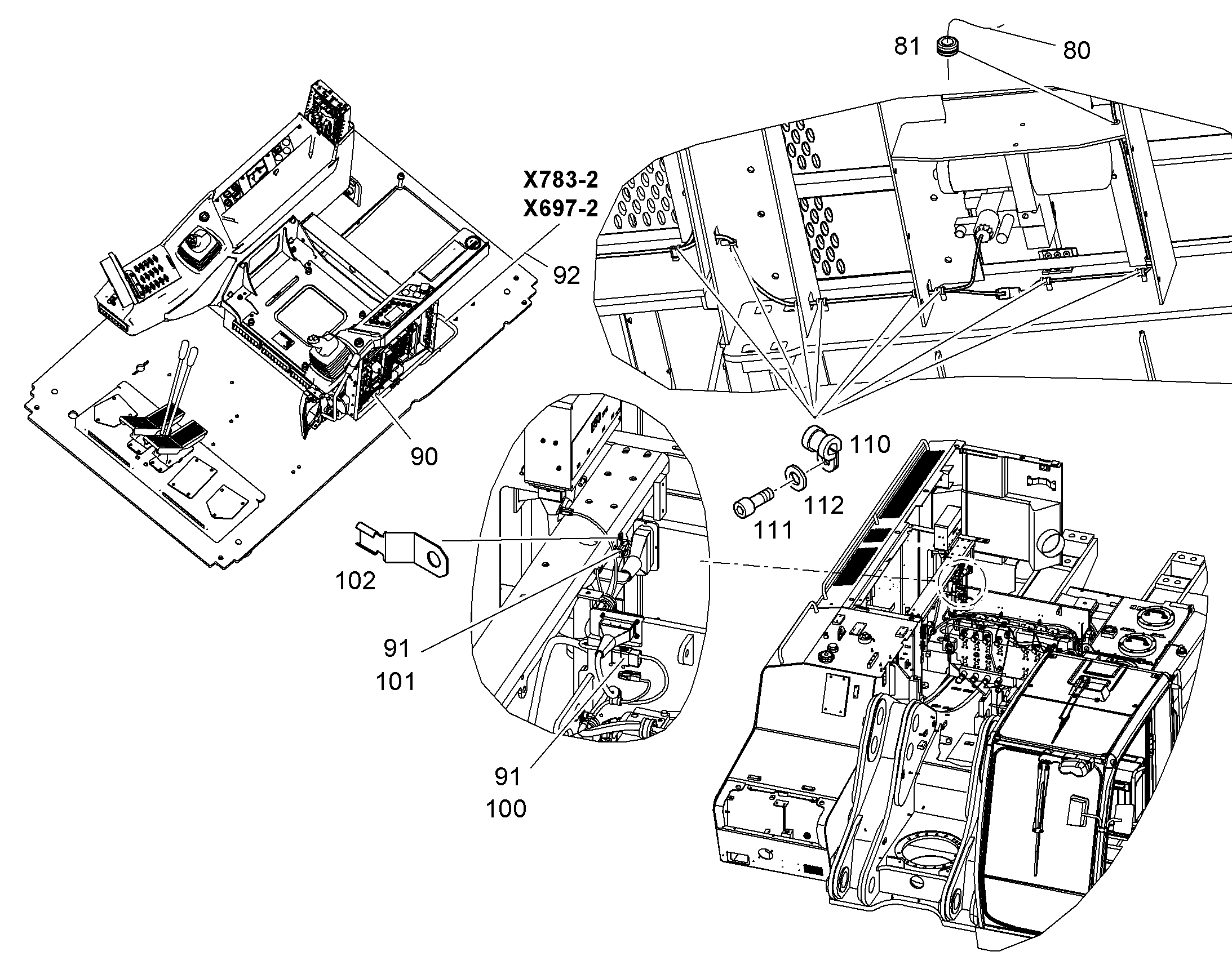 КОМПЛЕКТ КАБЕЛЕЙ X121-MP65 10836377 LIEBHERR