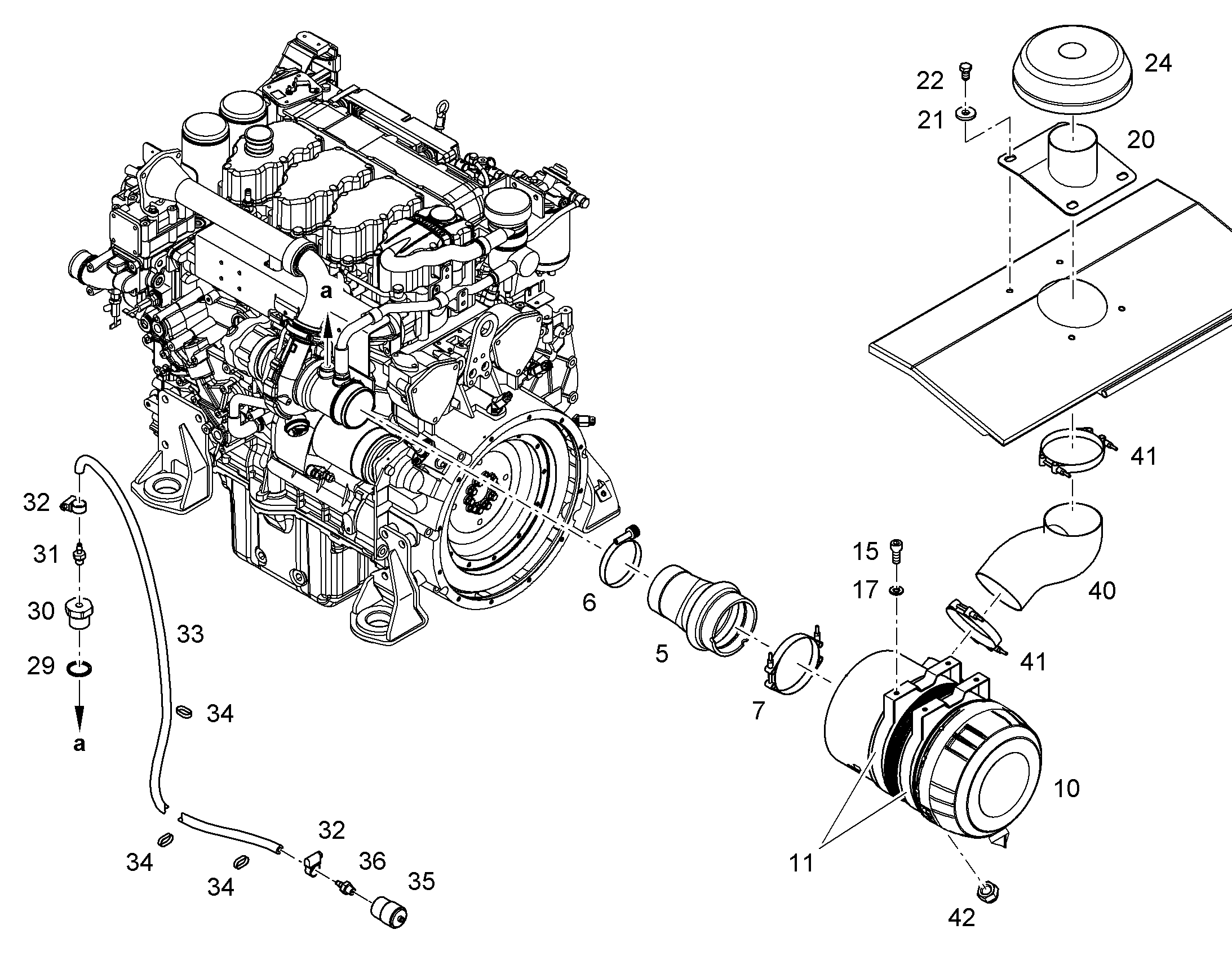 ВОЗДУХОВОД - ТРУБА 10860194 LIEBHERR