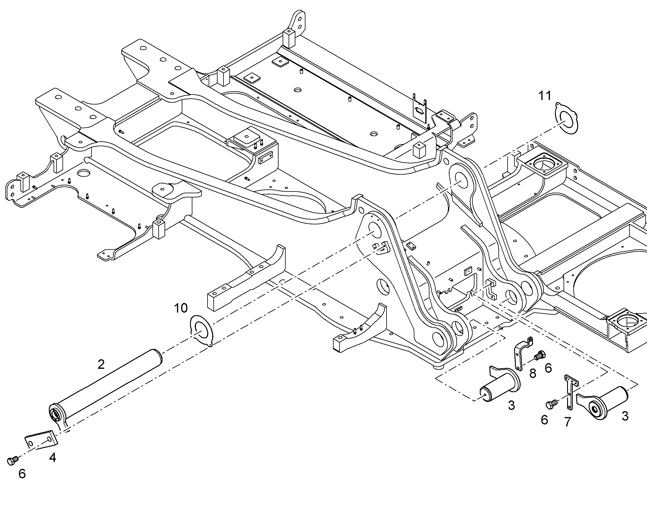 БОЛТ 100X823X778 94072935 LIEBHERR
