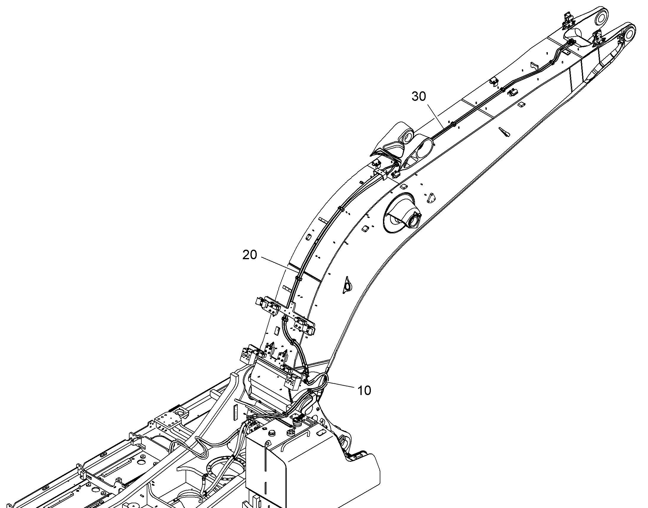 ПРОВОДКА ПРИВОД МЕХ. ПОВОРОТА 10849247 LIEBHERR