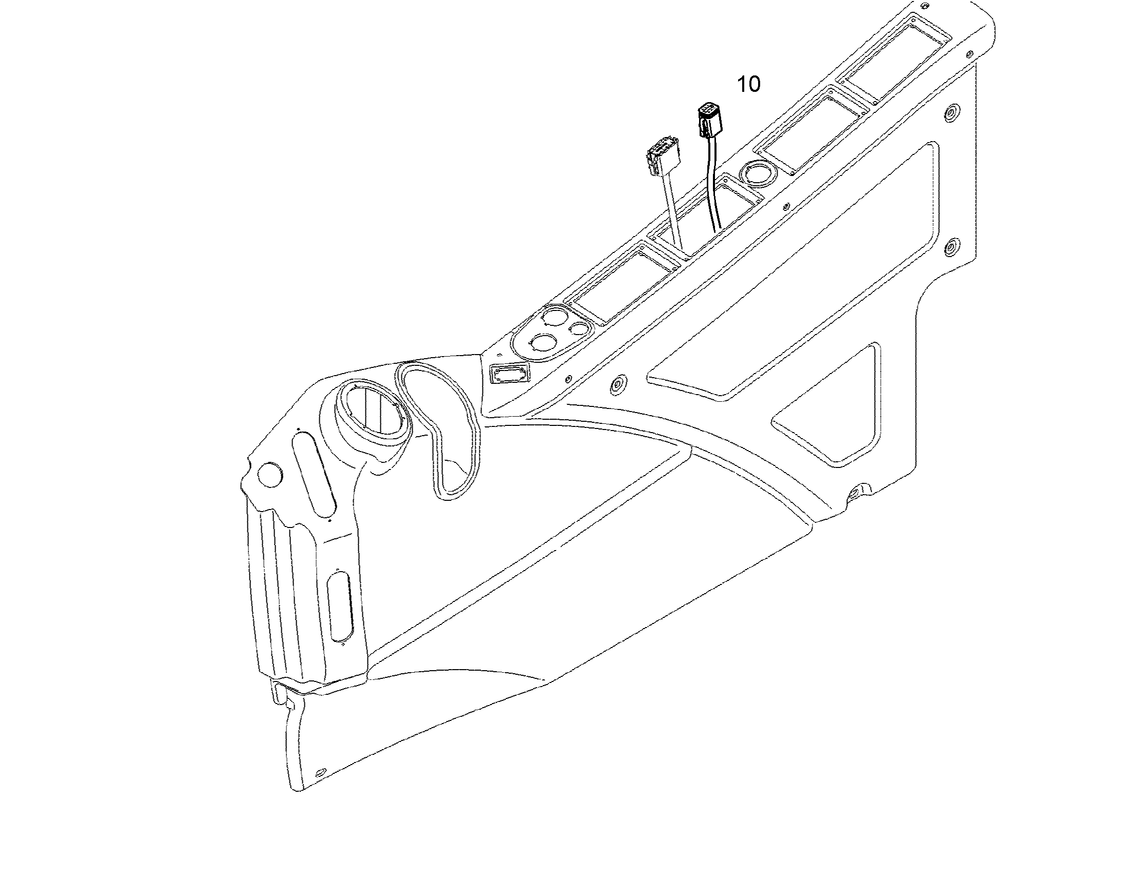 WIRING HARNESS KEYBOARD 10860343 LIEBHERR