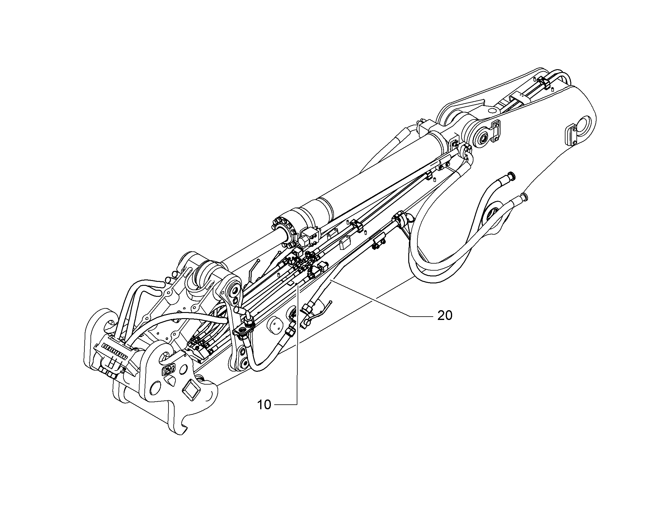 ПРОВОДКА МОНТАЖ AHS 10854043 LIEBHERR
