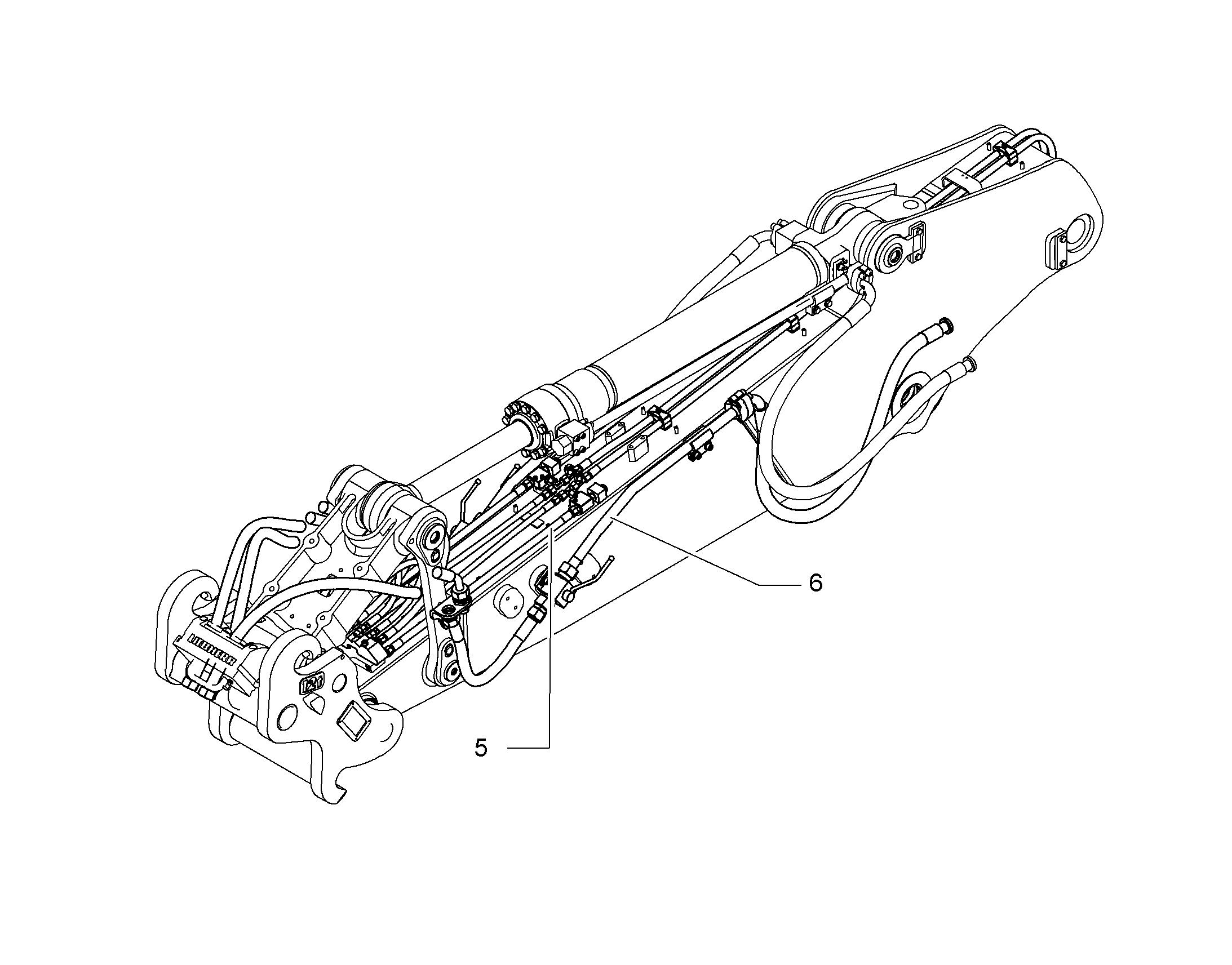ПРОВОДКА МОНТАЖ AHS 10854152 LIEBHERR
