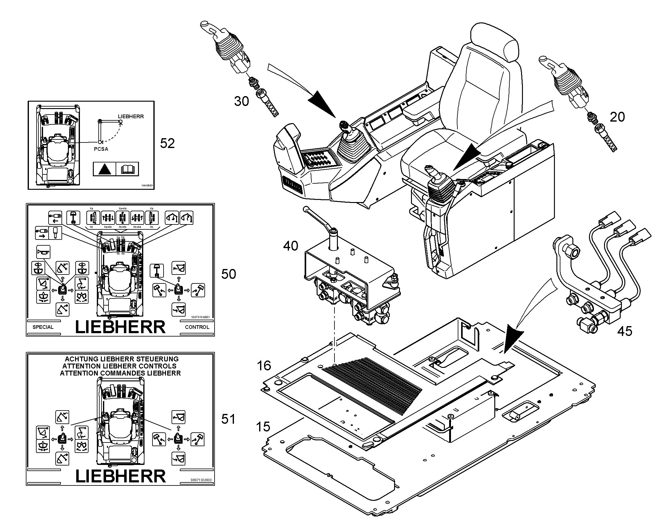 ПЕРЕКЛЮЧЕНИЕ УПРАВЛЕНИЕ 10822141 LIEBHERR