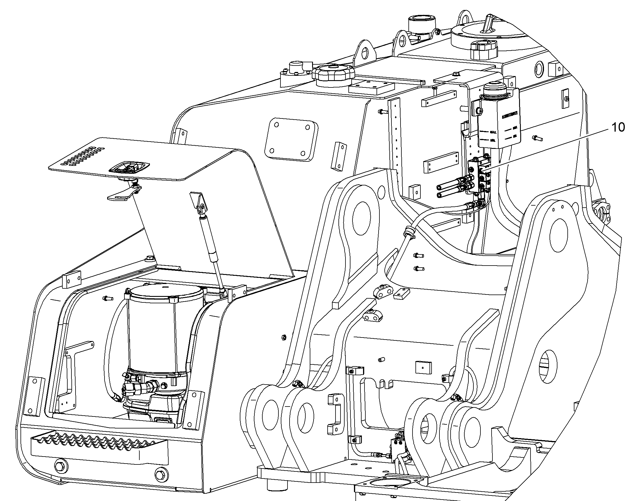 СМАЗ.УСТ-ВО ПОВОР.ПЛАТФ.ЦЕНТР. 10852870 LIEBHERR