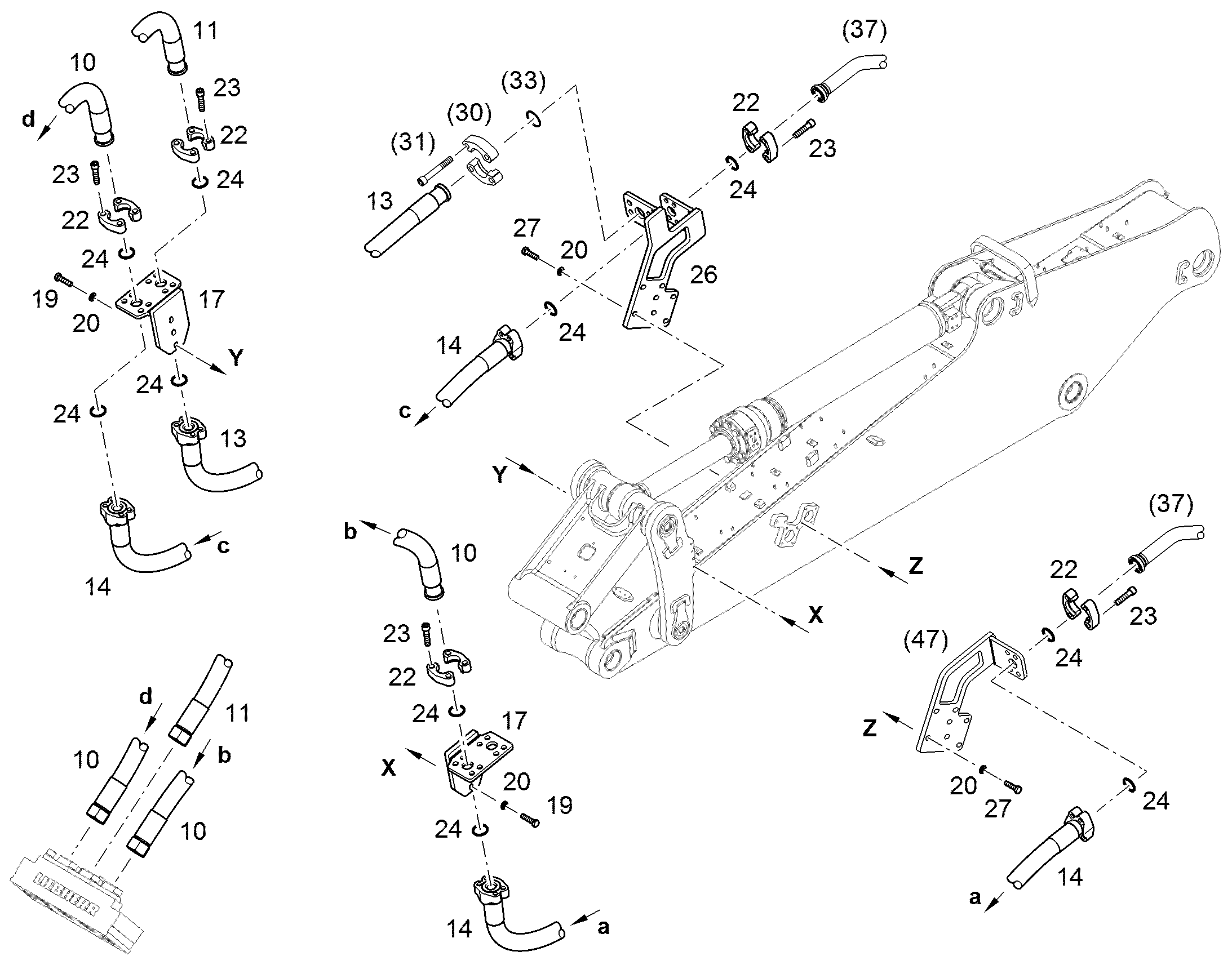 ШЛАНГ 32X1850 10815817 LIEBHERR