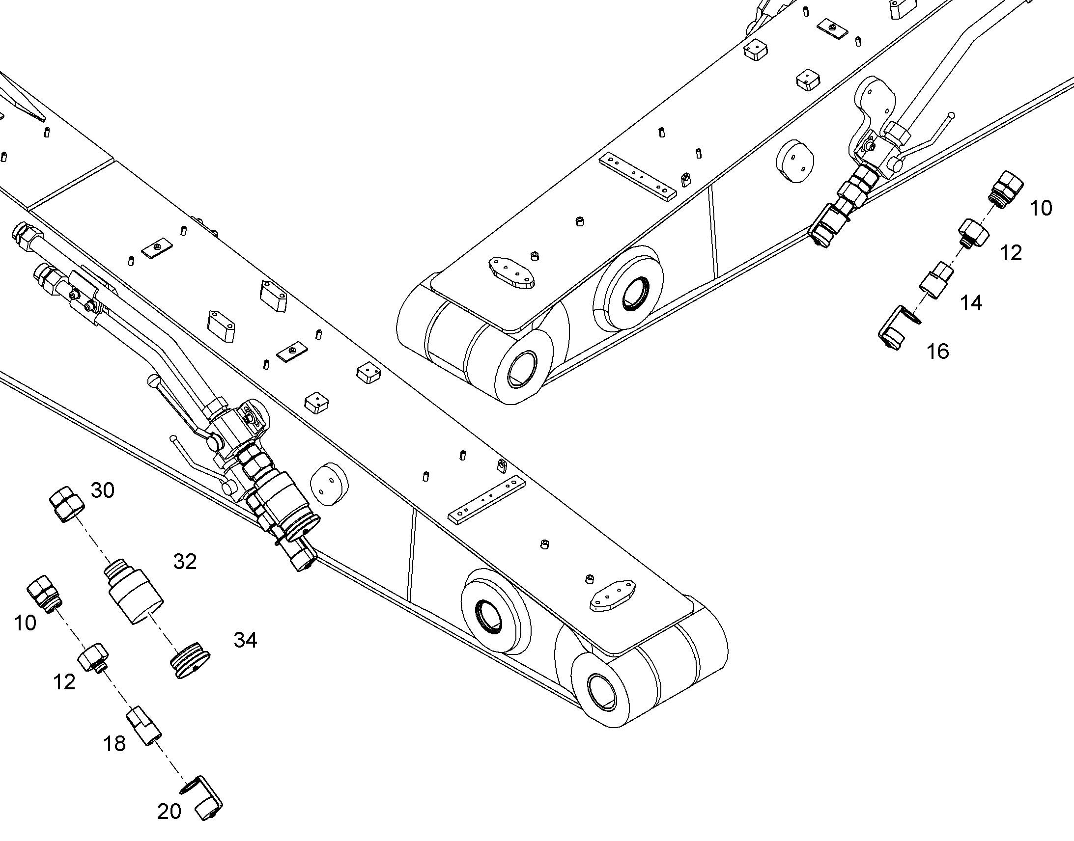 ШТУЦЕР ПЕРЕХОДНОЙ 3/4X1 1/4 ED 7019692 LIEBHERR