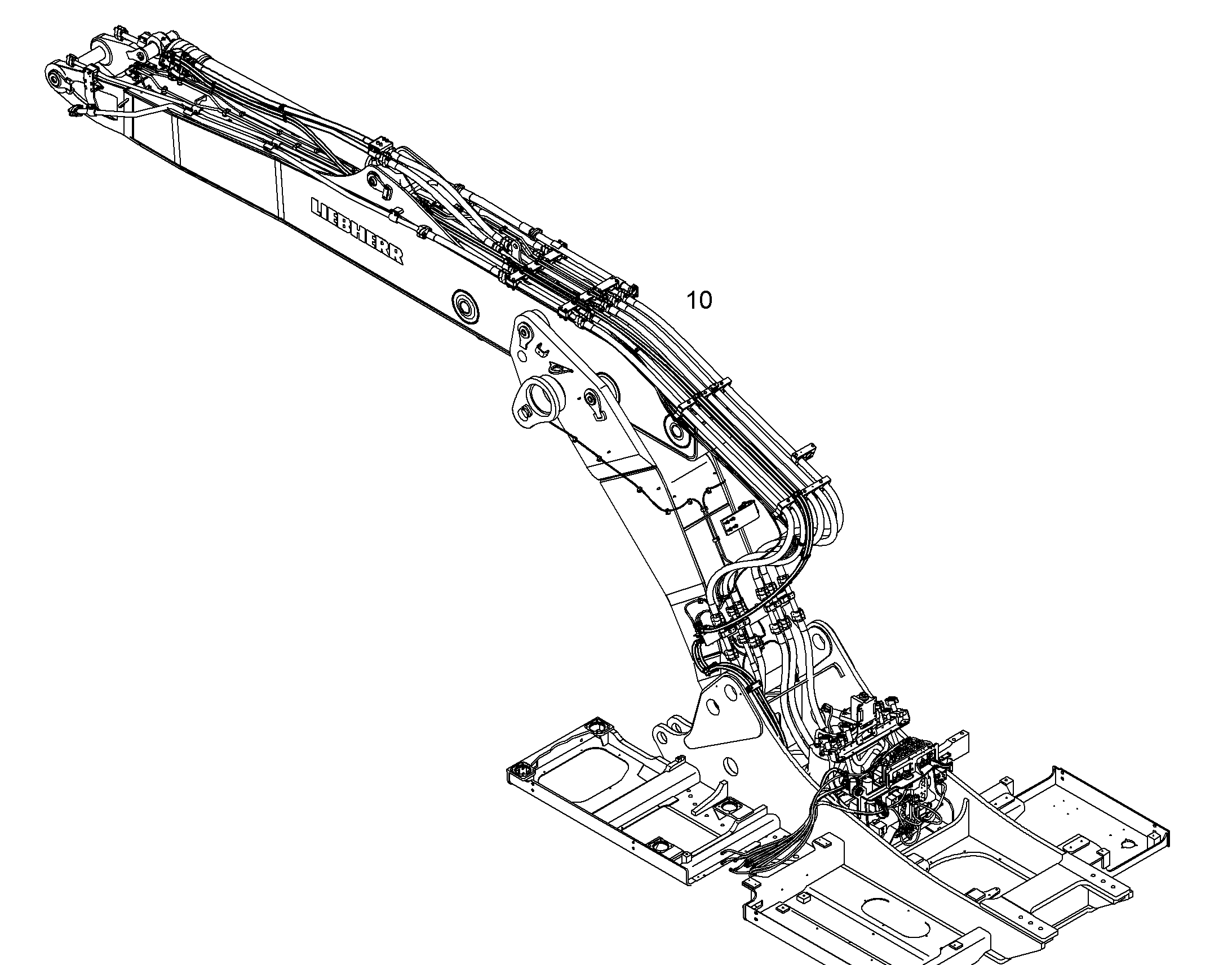 ЗАЩ.ТРУБЫ ЦИЛ.РУК. 10854703 LIEBHERR