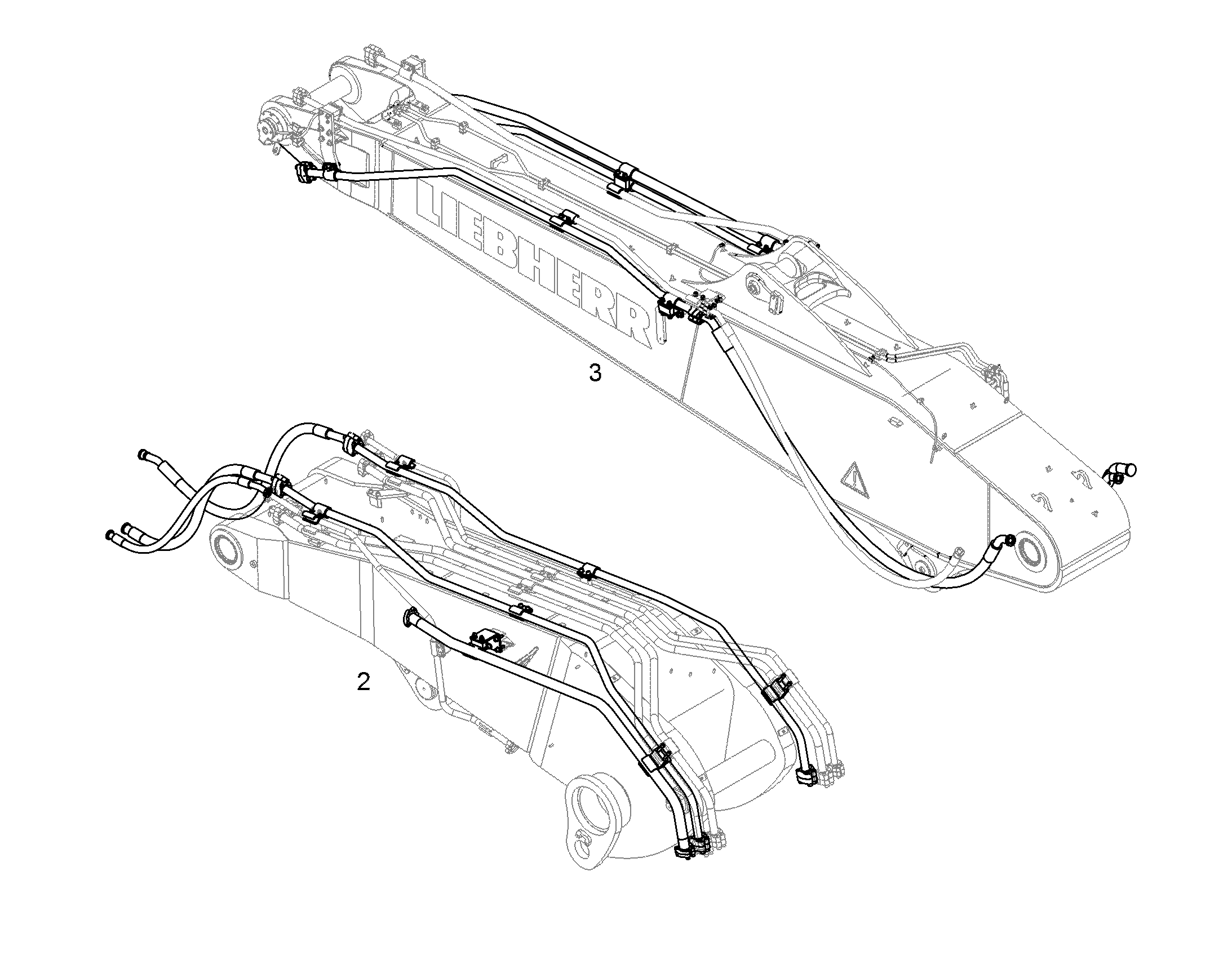 ПРОВОДКА МОНТАЖ AHS 10833103 LIEBHERR