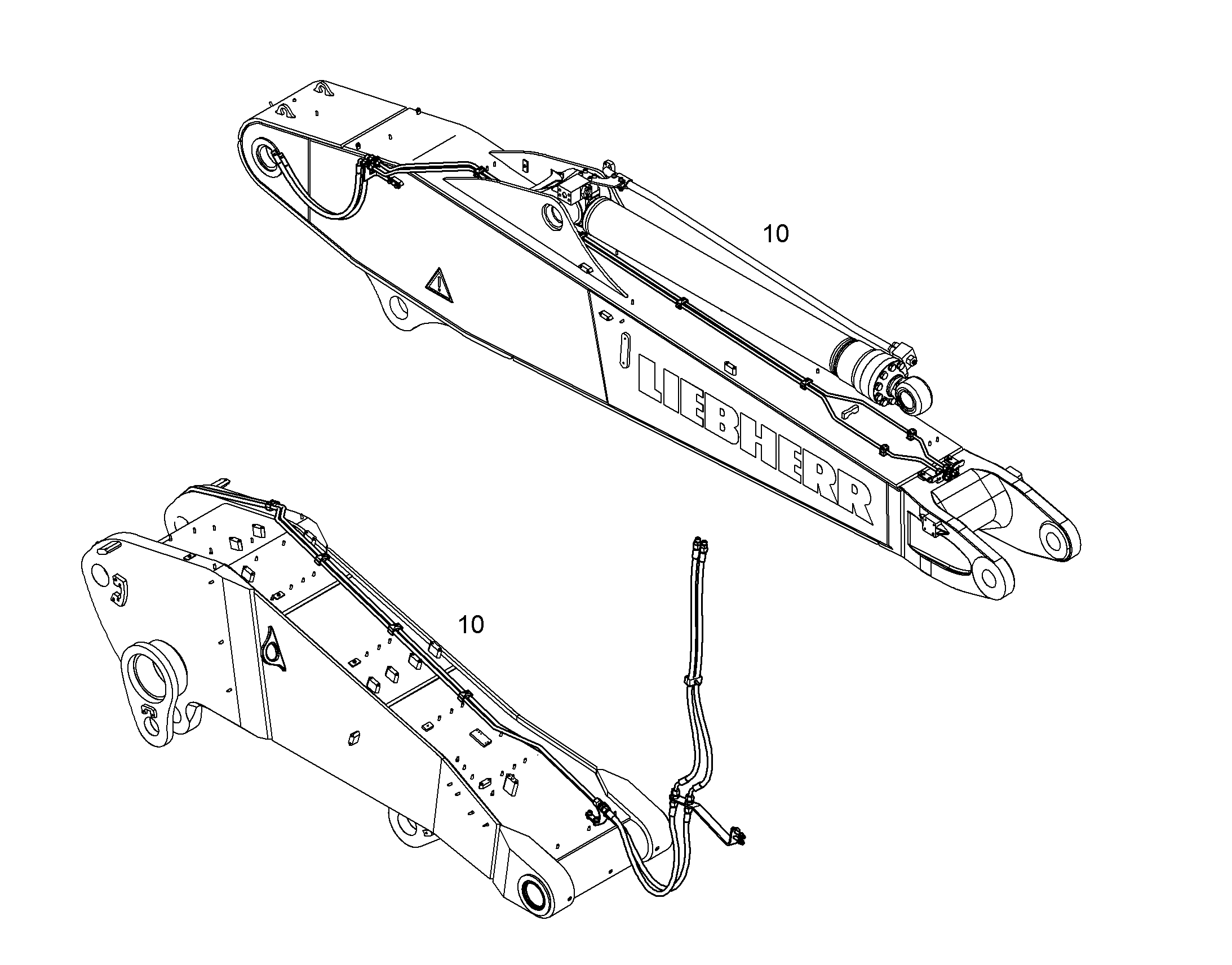 ПРОВОДКА ПРИВОД МЕХ. ПОВОРОТА 10861844 LIEBHERR