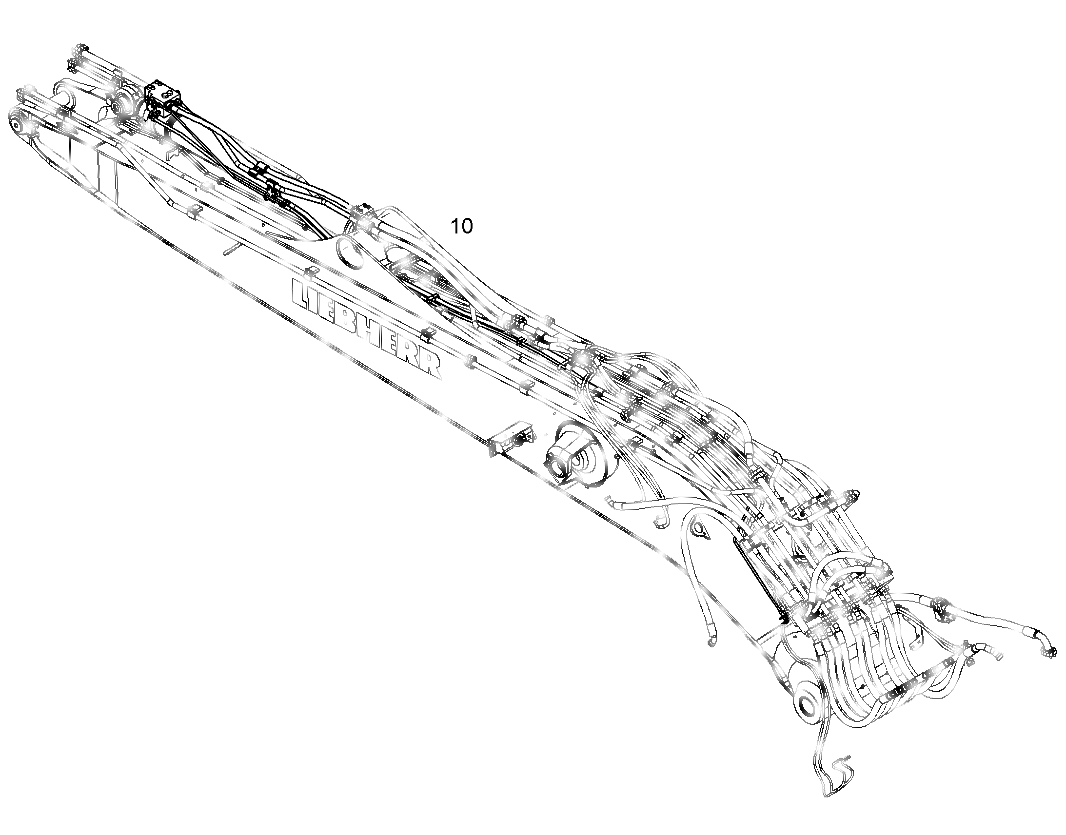 ЗАЩ.ТРУБЫ ЦИЛ.РУК. 10381595 LIEBHERR