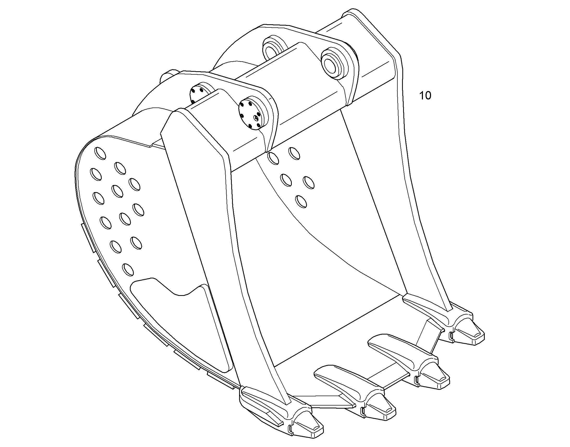 ЛОПАТА ОБРАТНАЯ HDL 10380539 LIEBHERR
