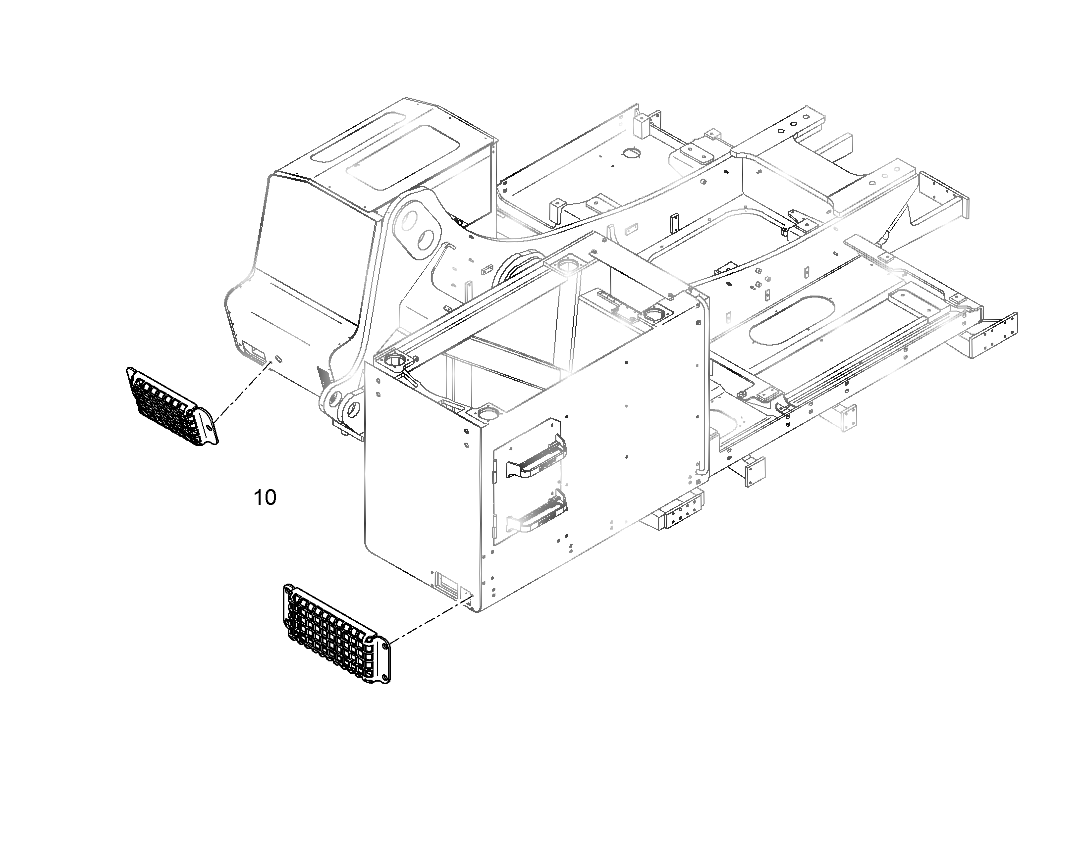 ФАРЫ - ЗАЩИТА СПЕРЕДИ 10383136 LIEBHERR