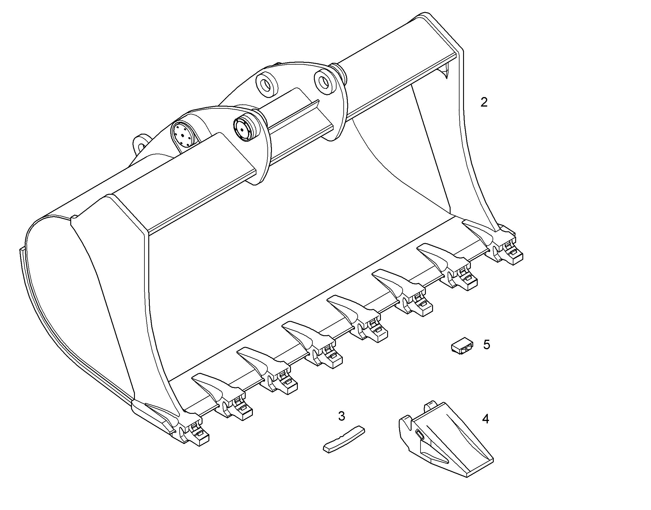 ЛОПАТА ОБРАТНАЯ 10383635 LIEBHERR