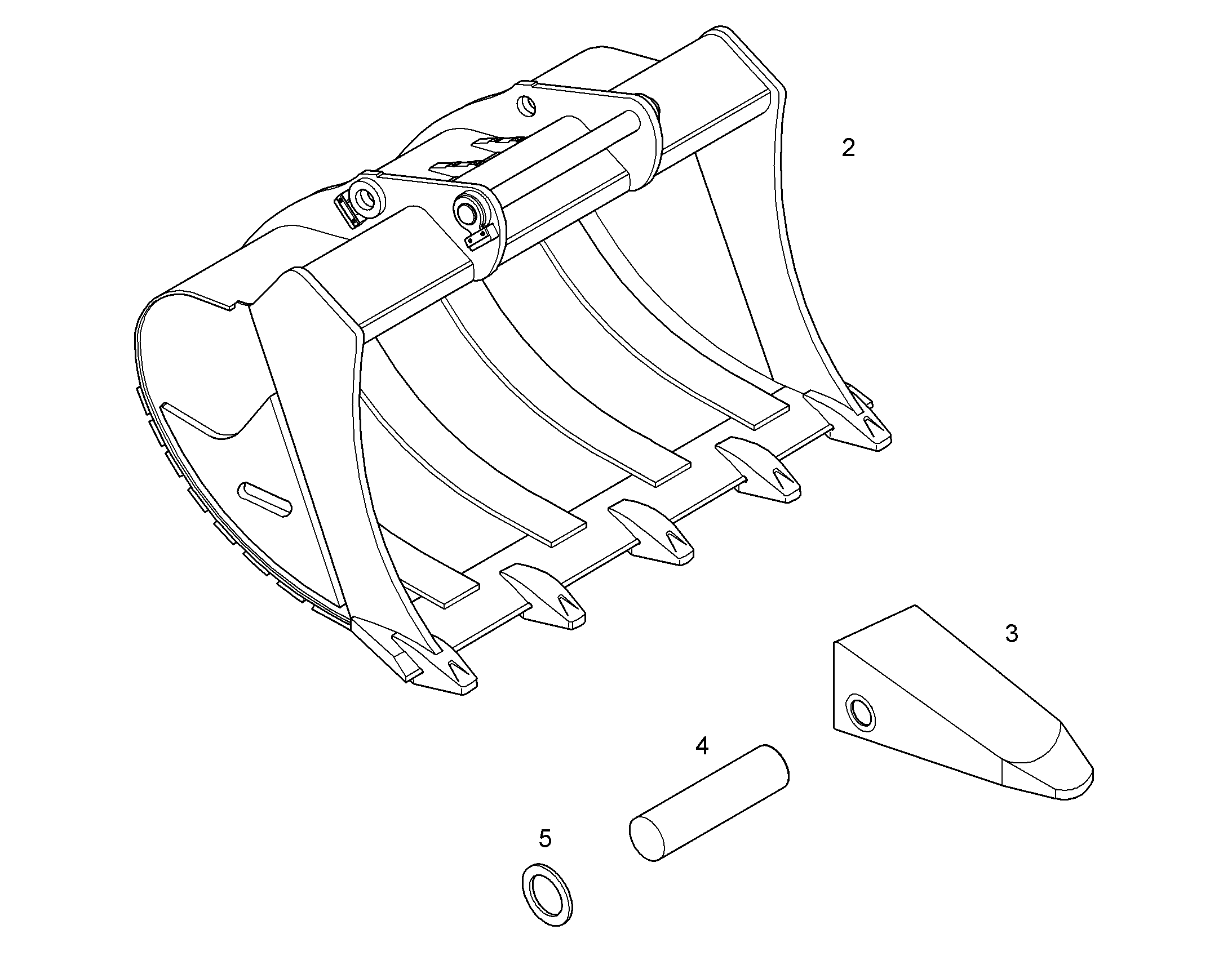 ЛОПАТА ОБРАТНАЯ HD 10383344 LIEBHERR