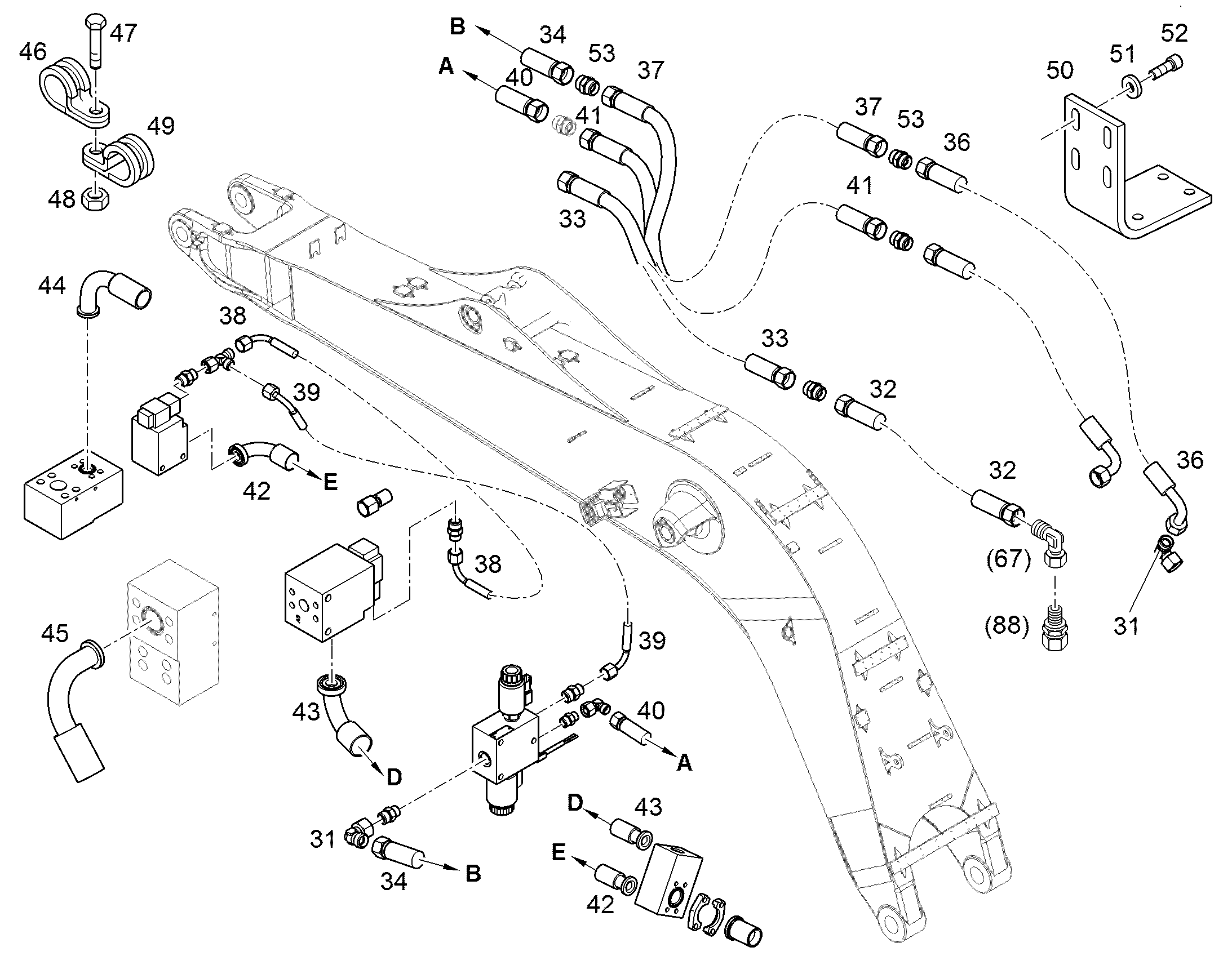 ШЛАНГ 25X2040 10651530 LIEBHERR