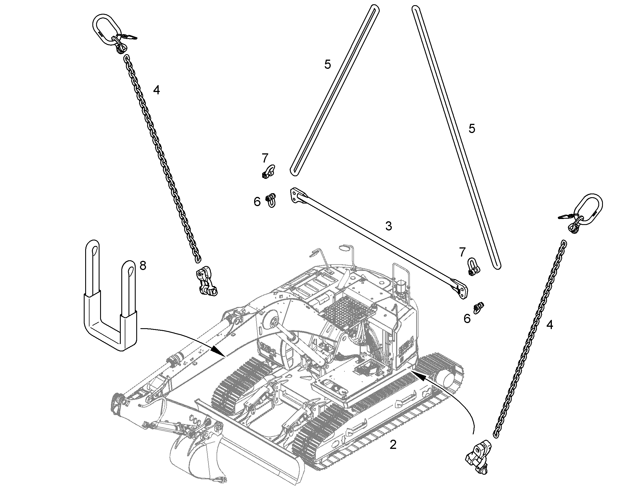 СКОБА 4901447 LIEBHERR