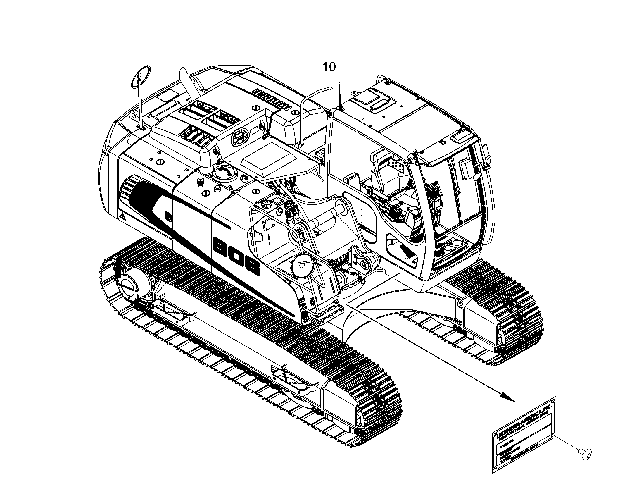 ТАБЛИЧКИ АМЕРИКА 10366671 LIEBHERR