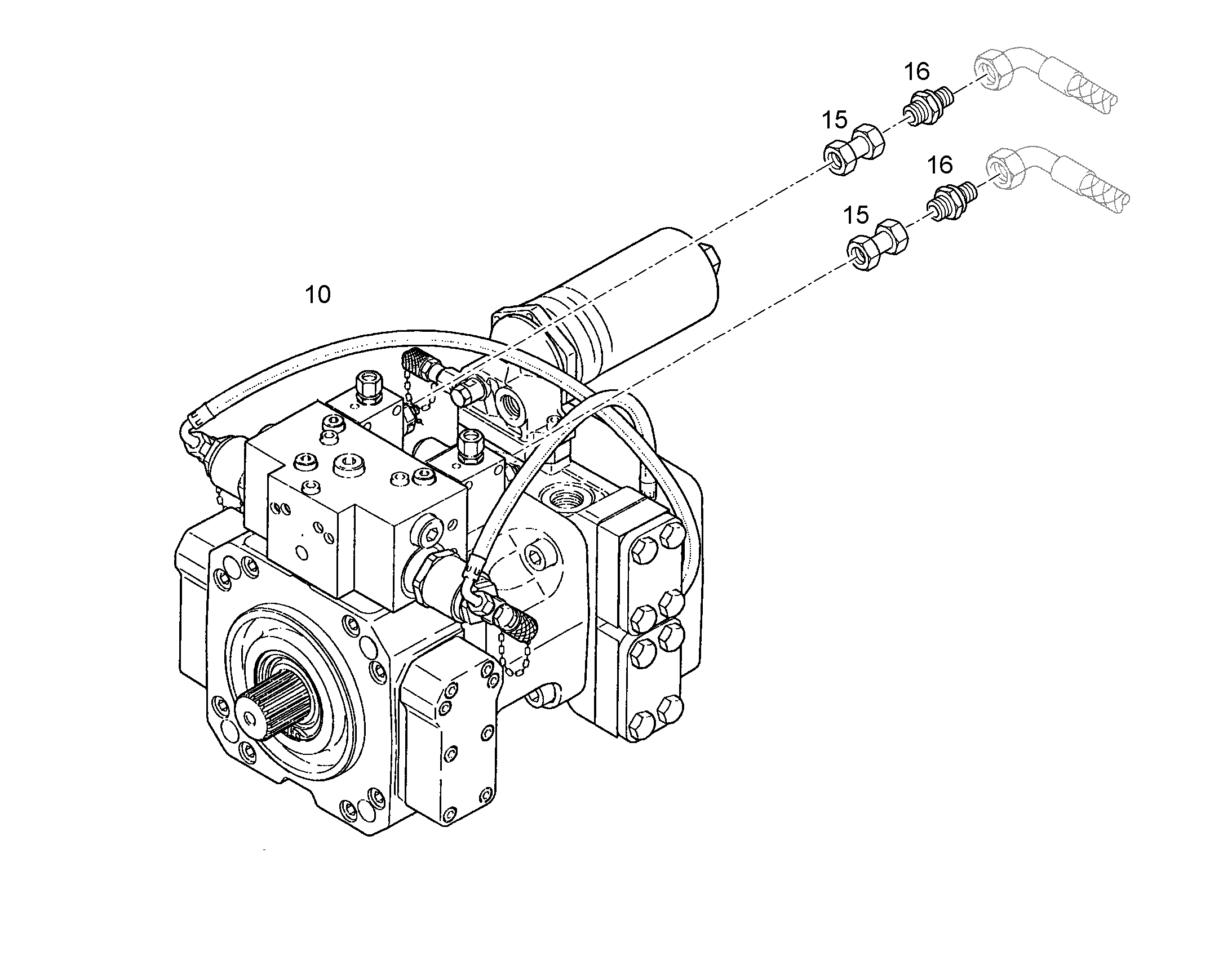 НАСОС ПОВООРОТНОЙ ПЛАТФОРМЫ HPV 130cm³/U 10490561 LIEBHERR