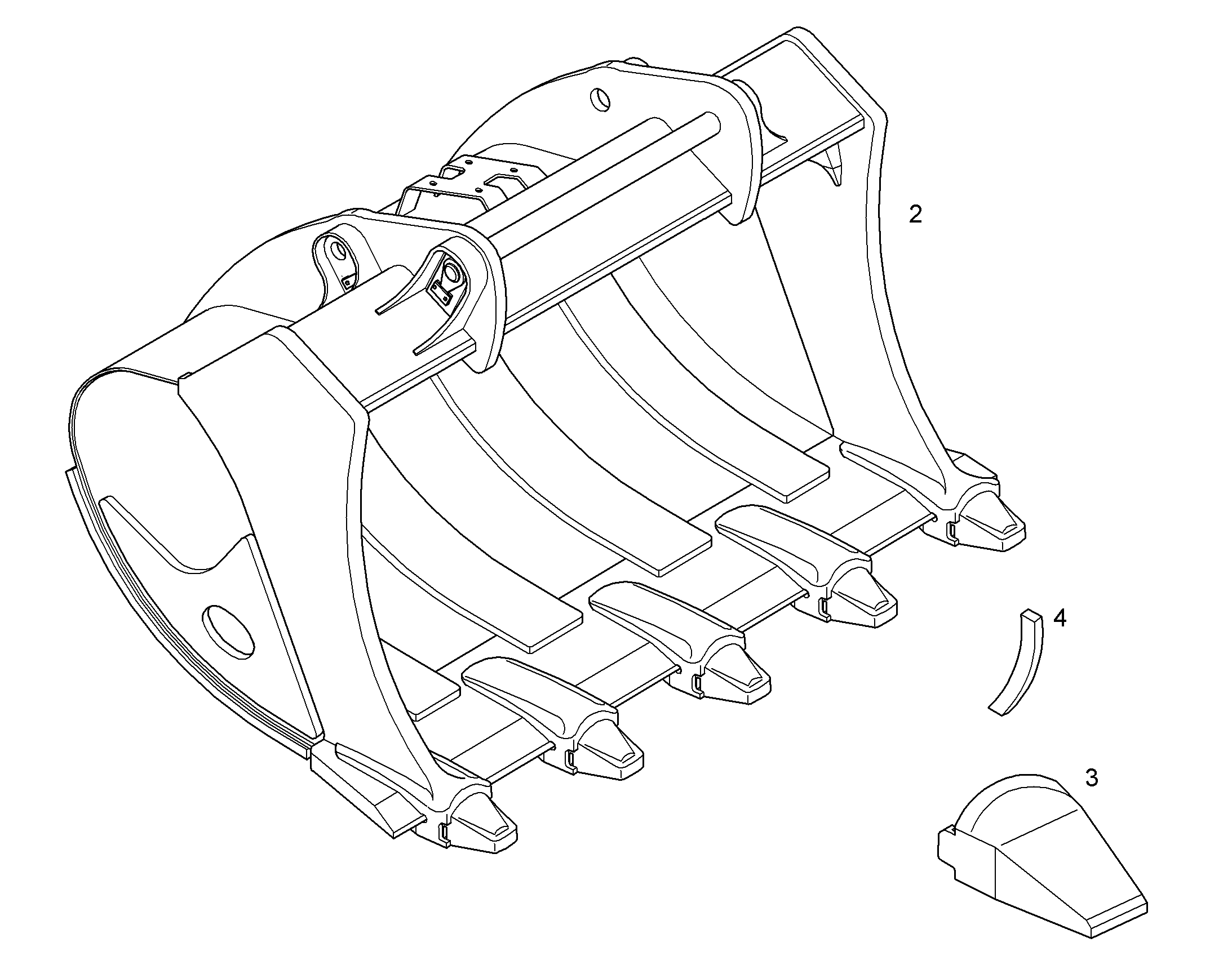 ЛОПАТА ОБРАТНАЯ HD 10385038 LIEBHERR