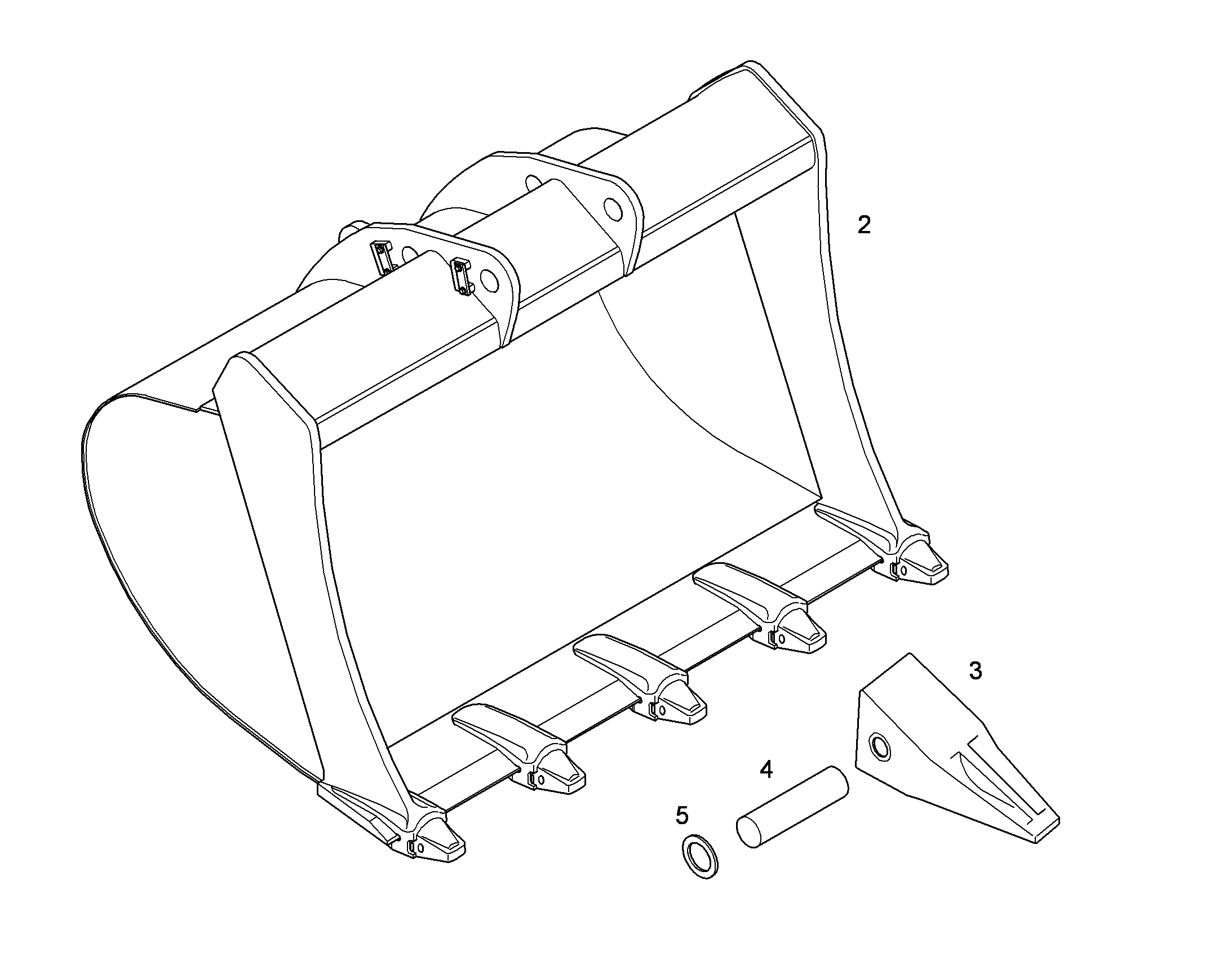 ЛОПАТА ОБРАТНАЯ 10393294 LIEBHERR