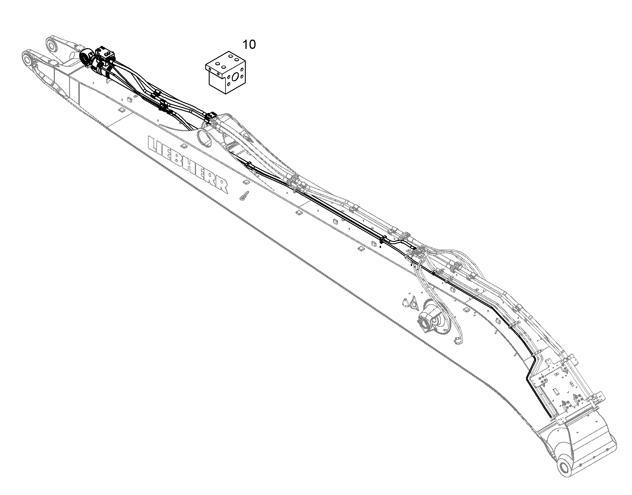 ЗАЩ.ТРУБЫ ЦИЛ.РУК. 10386091 LIEBHERR